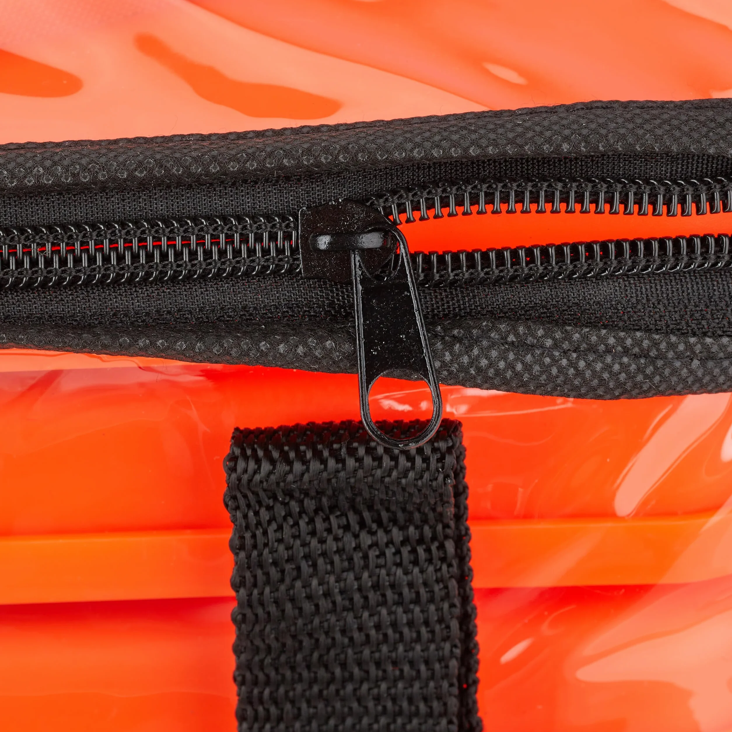 Relaxdays Cône de signalisation Lot de 4 Pliable 70 x 29 x 29 cm Orange