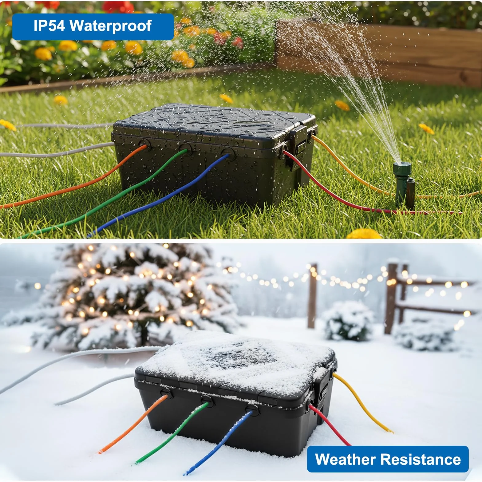Boite Etanche Electrique Exterieur IP54 32x21x13cm Coffret Electrique Résistant aux Intempéries