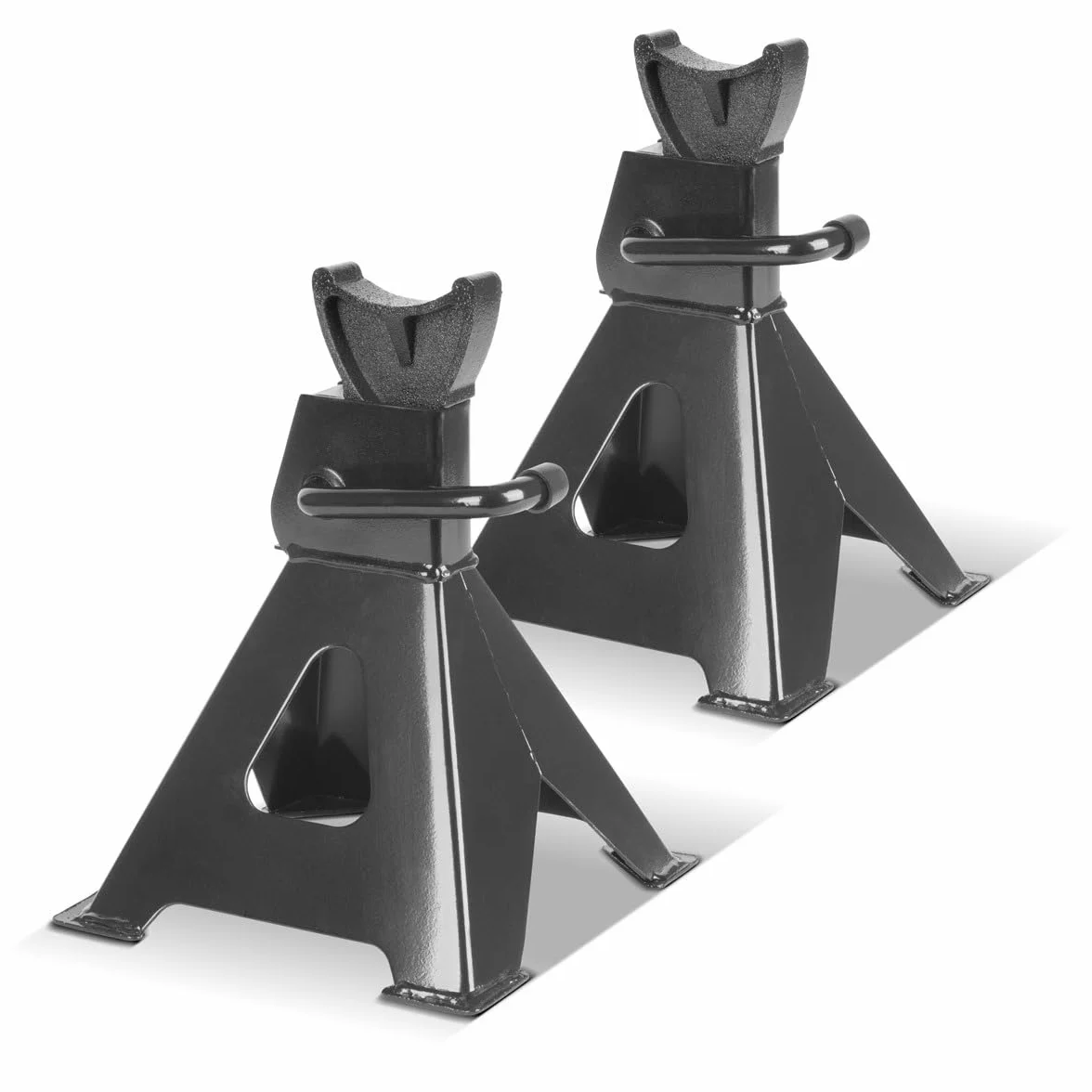 STAHLWERK Béquille JS-3 Lot de 2 Capacité de Charge 3 t 275-415 mm Béquille Automobile réglable en Hauteur
