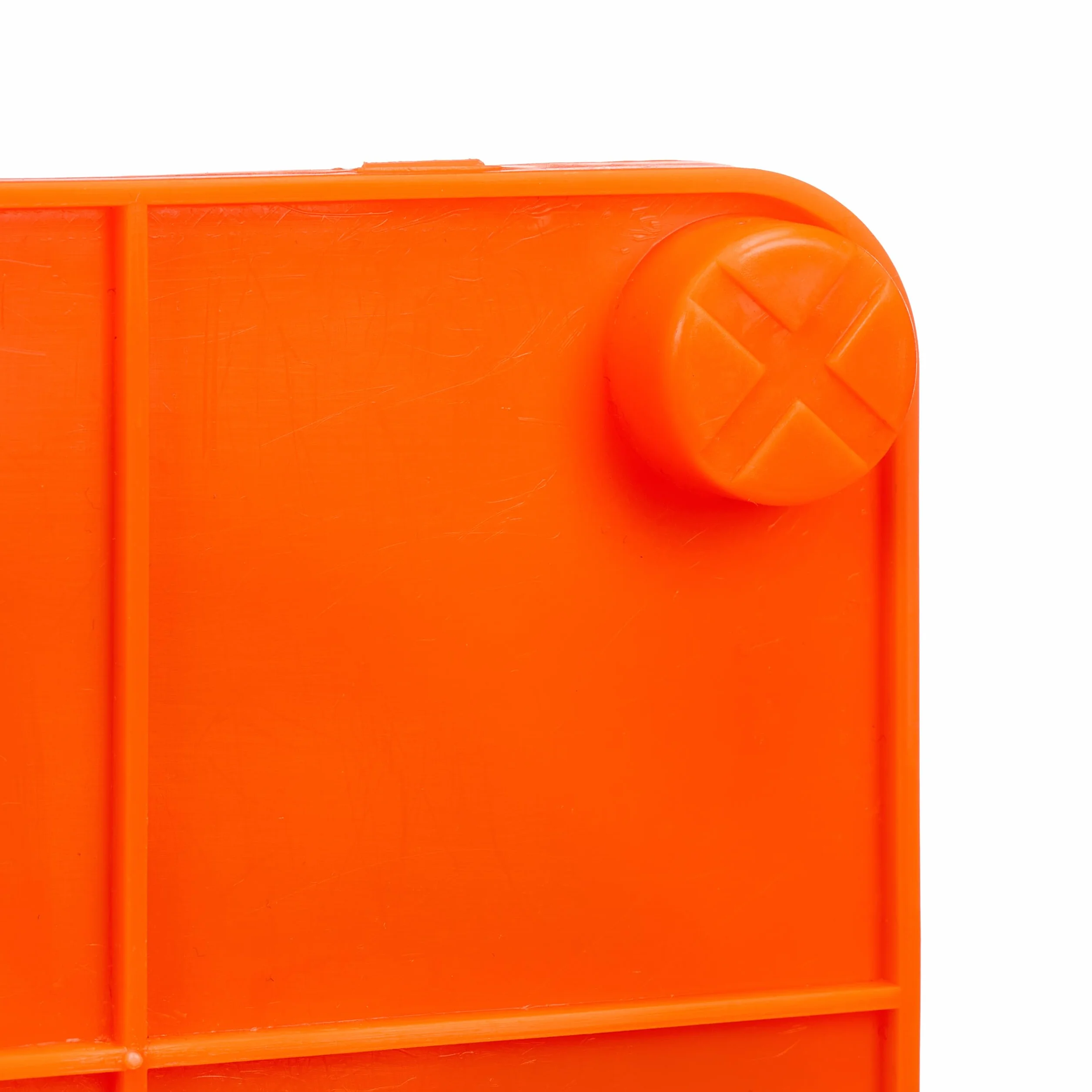 Relaxdays Cône de signalisation Lot de 4 Pliable 70 x 29 x 29 cm Orange