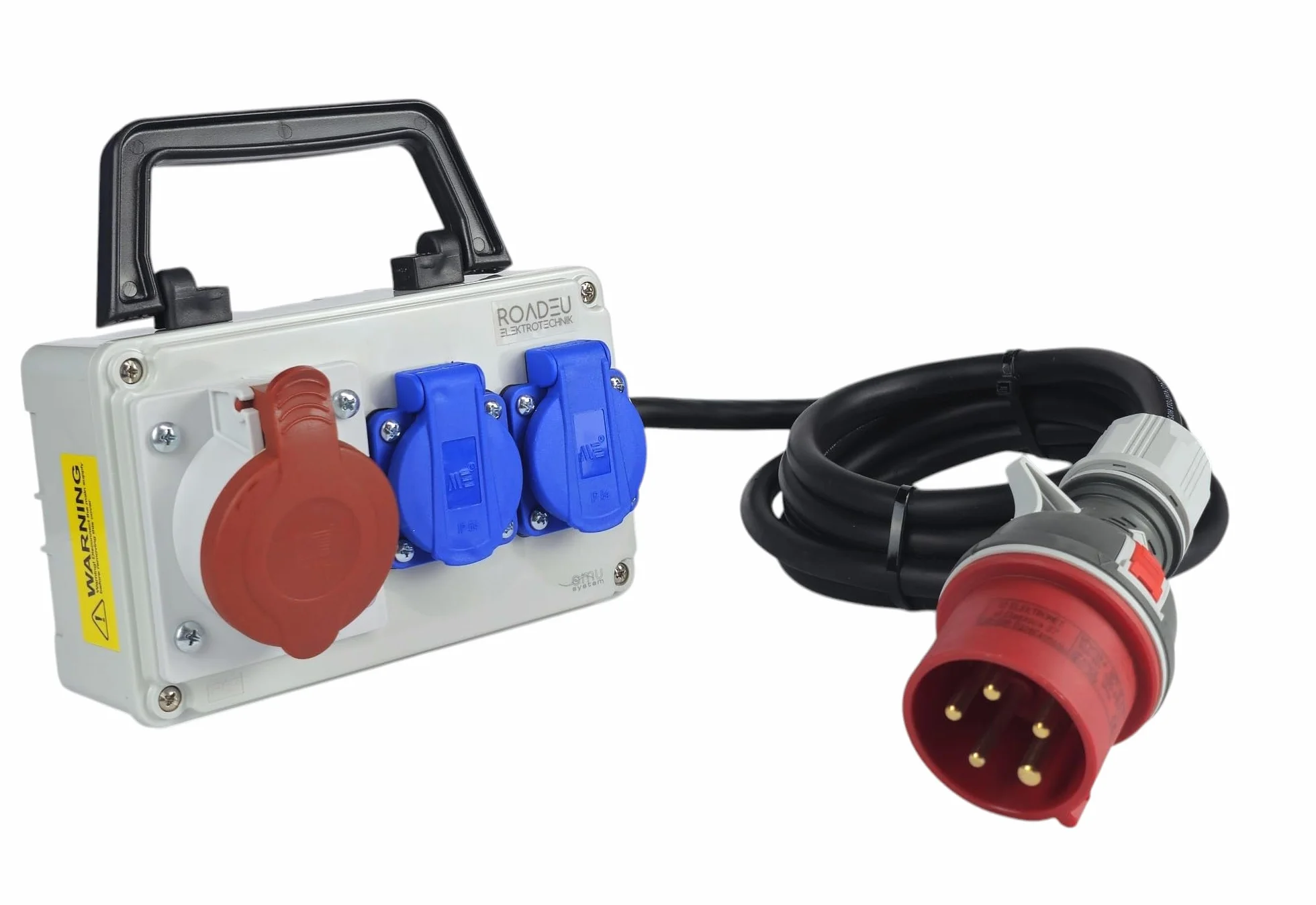 RoadEu Distributeur d'électricité CEE 16A 2 prise 230V Rallonge 15 mètres