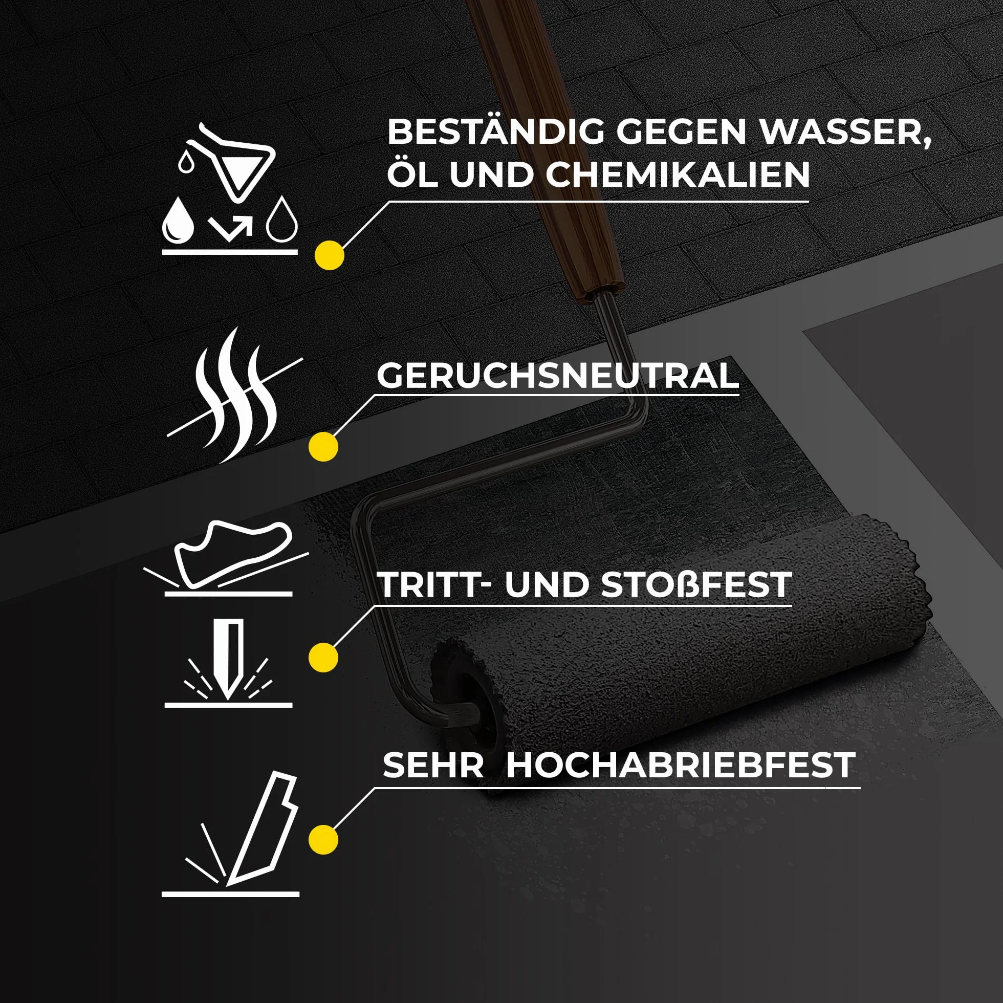 Isolbau Peinture Sol 4 kg Revêtement Imperméable pour Béton Intérieur Extérieur Anthracite RAL