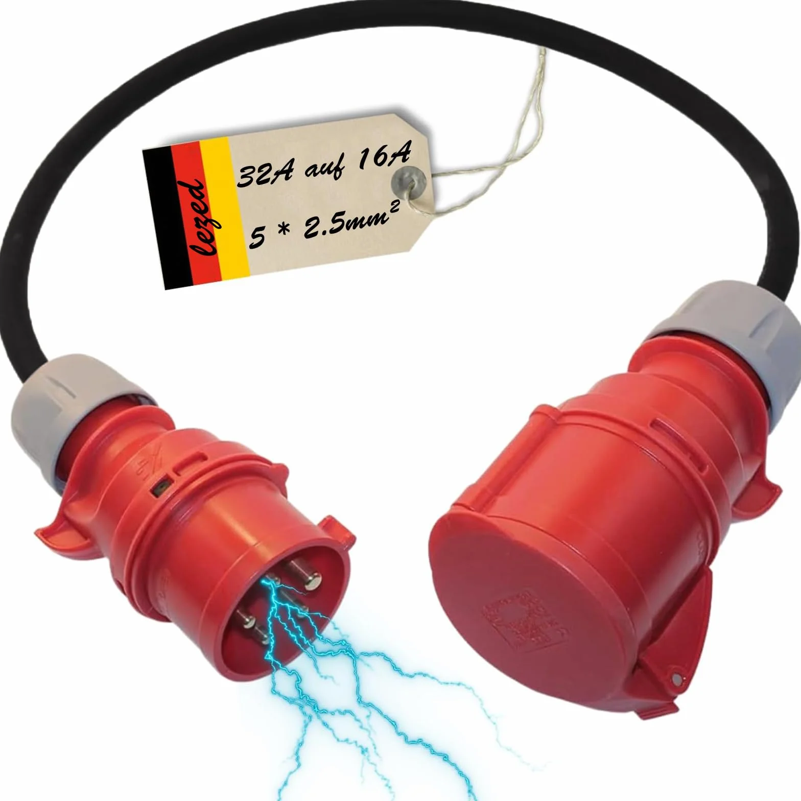 Adaptateur CEE 32A sur 16A Triphasé IP44 Industriel Domestique