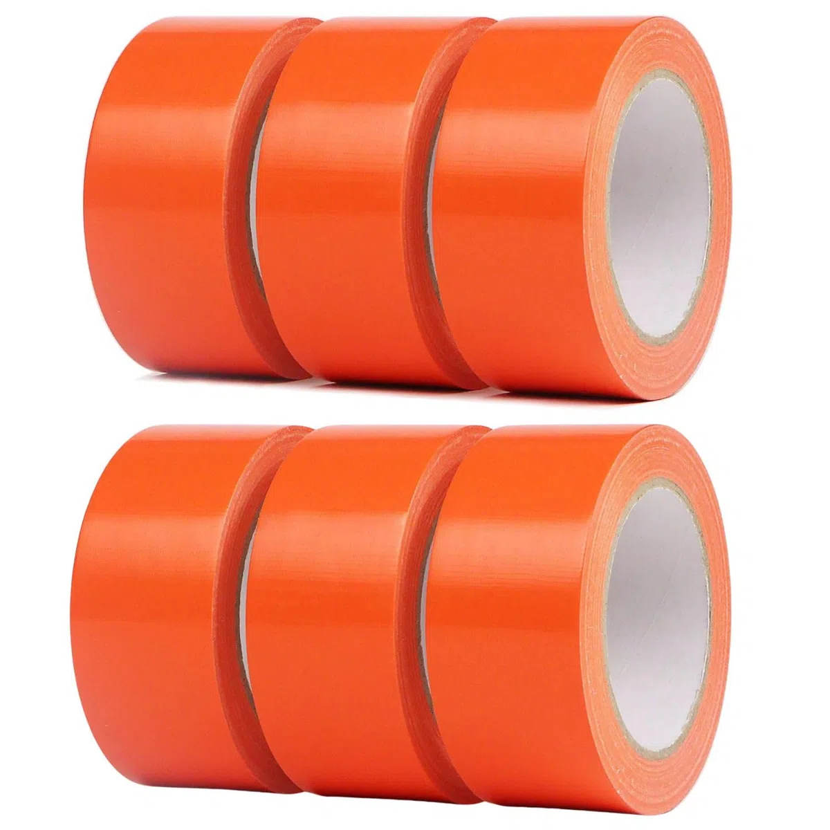 Scotchs Orange de Chantier PVC 6 Rouleaux Ruban Adhésif 0,50 cm x 33 m Ultra résistant 140 µ