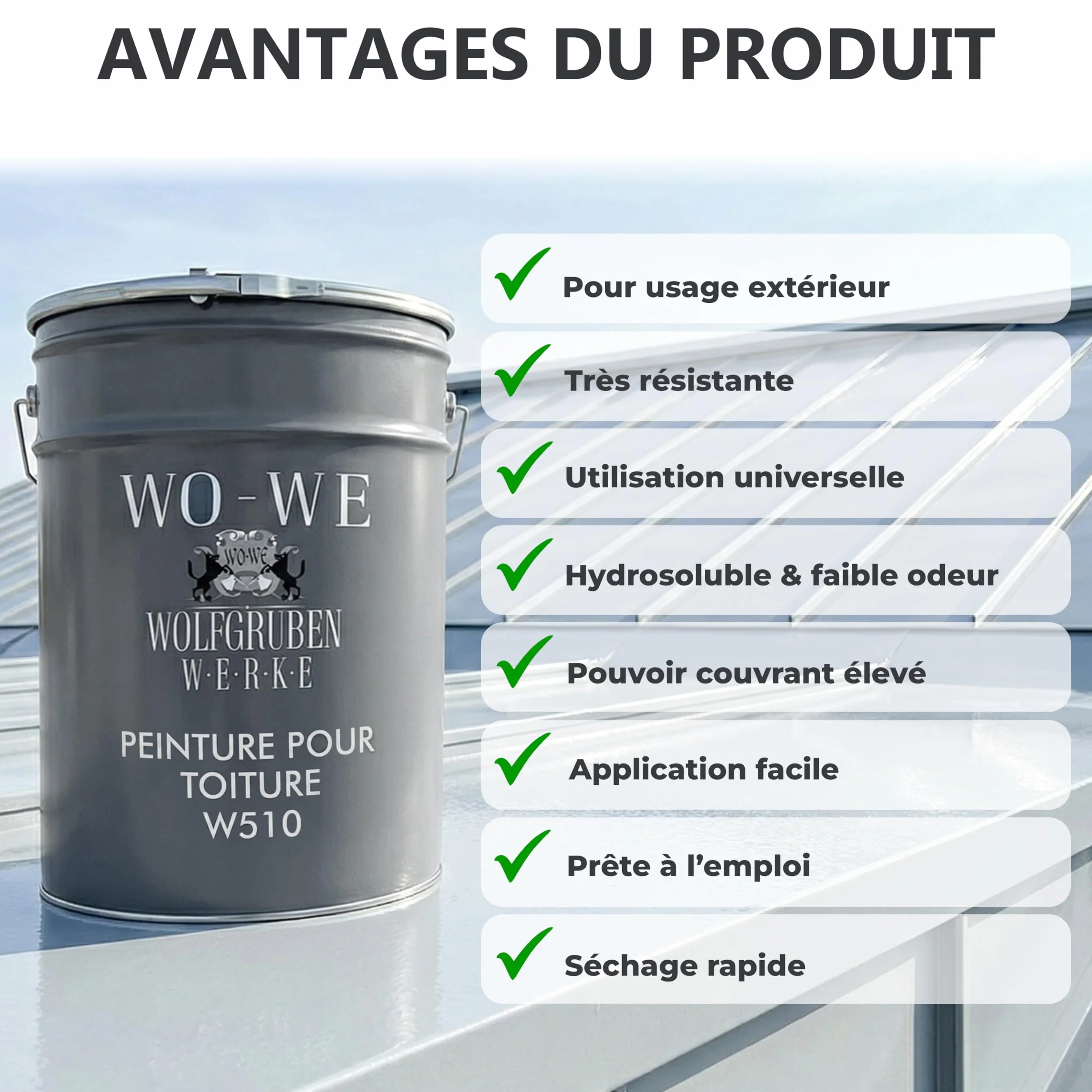 Peinture Toiture W510 Terre cuite 5L