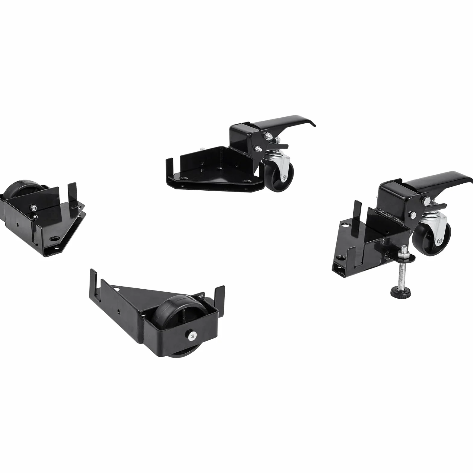 VEVOR Base Mobile Roulette Universelle 181,4 kg Réglable 241,3x241,3 mm Roues Pivotantes