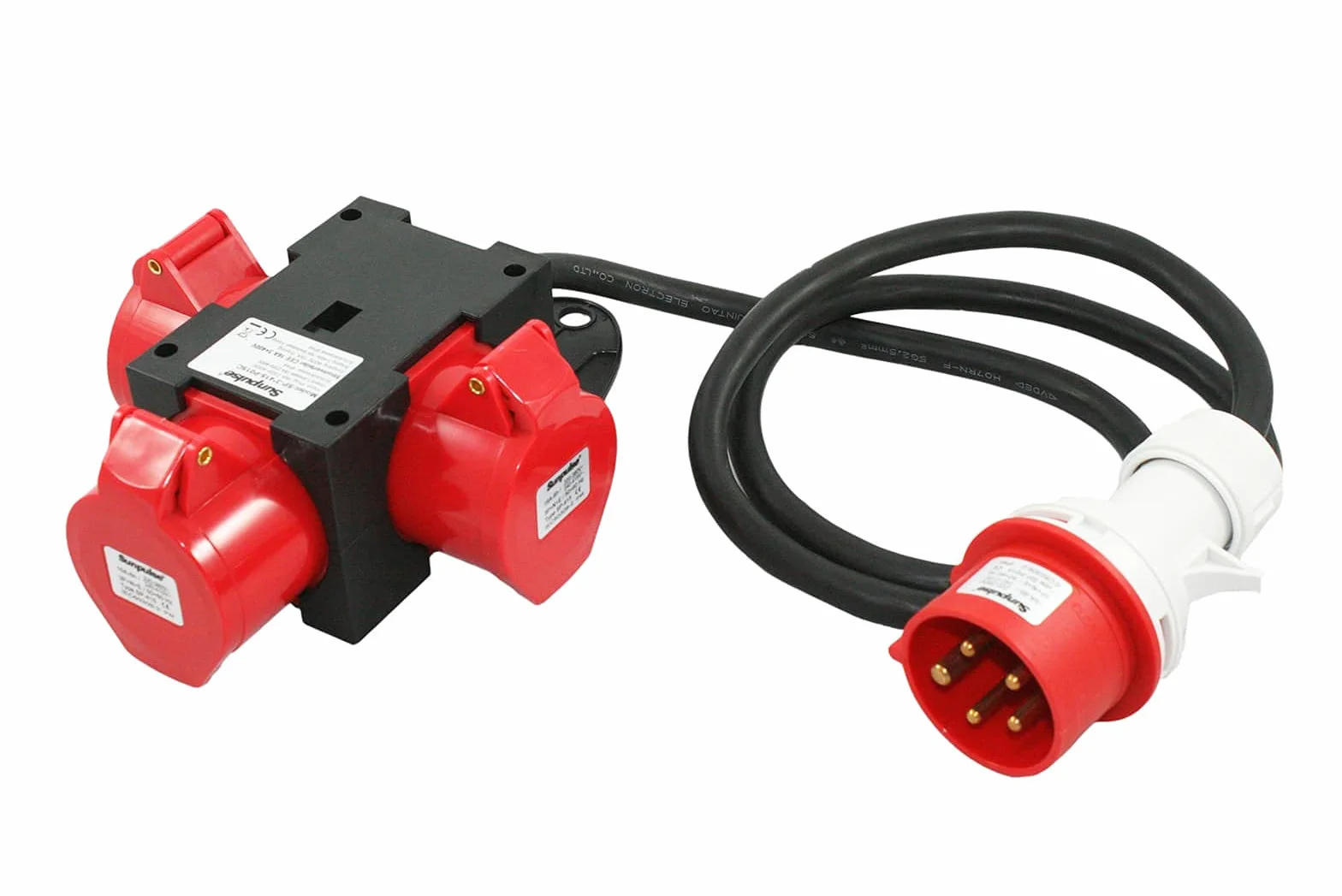 CEE Adaptateur 16A 3X400V 5-polig IP44 Prise Répartiteur