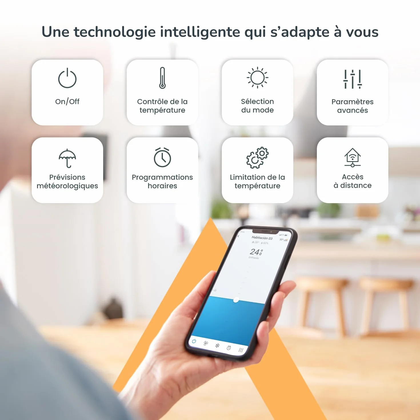 AIRZONE Contrôle WiFi Aidoo pour climatisation Compatible DAIKIN Sky Air VRV AZAI6WSCDA1 Télécommande Programmation Application Google Home Alexa