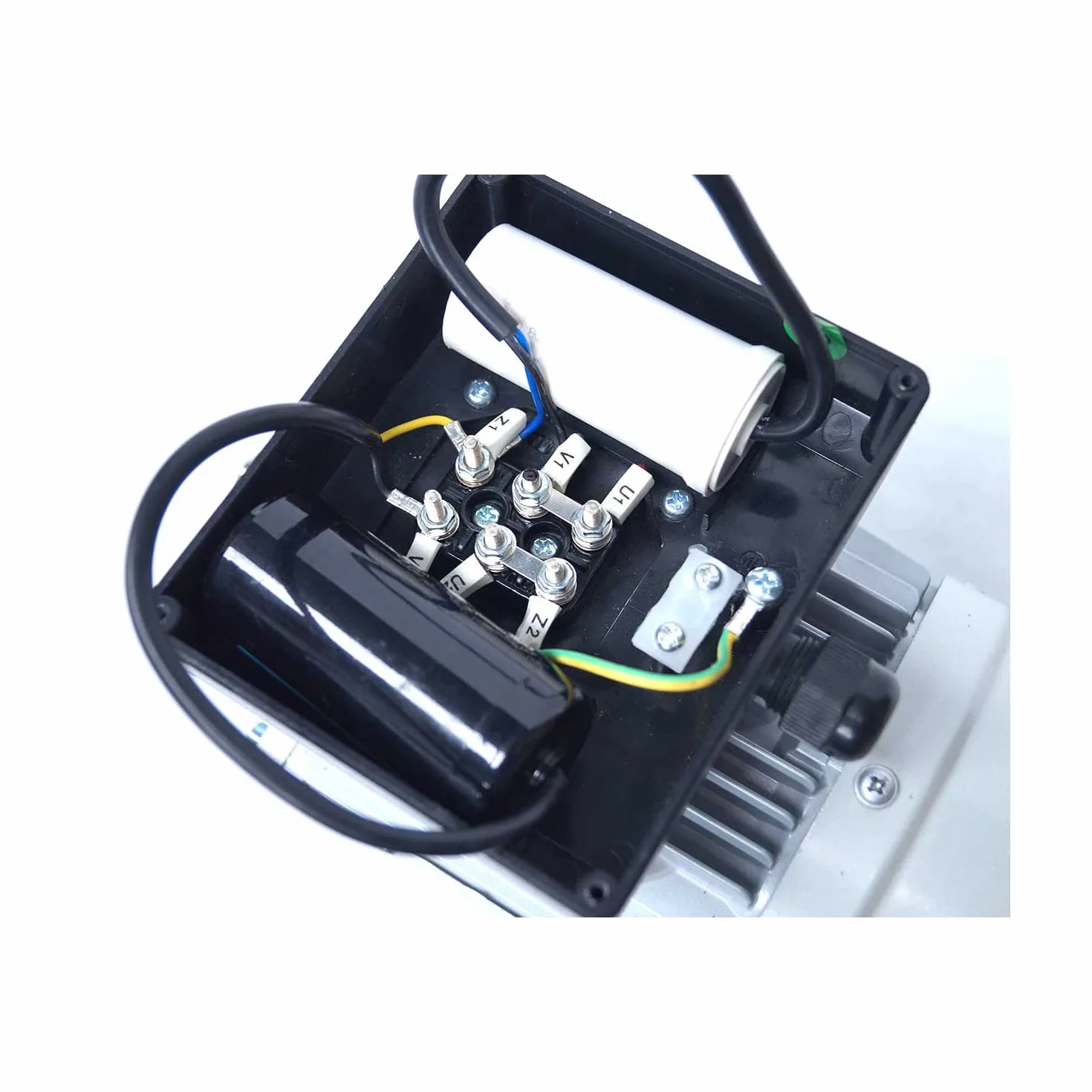 Moteur électrique monophasé 220V 1.5kW 1500tr/min Mmd90l4b3 Bride B3 Bobinage Cuivre