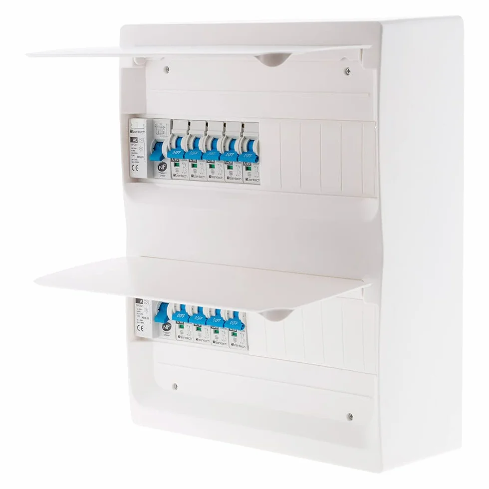 Coffret T3 26 modules équipé 9 disjoncteurs 2 interrupteurs Accessoires