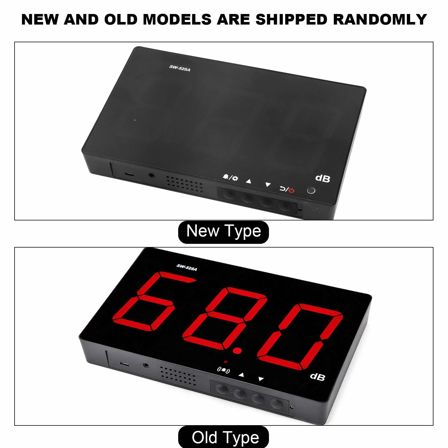 Compteur de Niveau Sonore Numérique SW-525A Mural 30dB-130dB DC5V Micro USB
