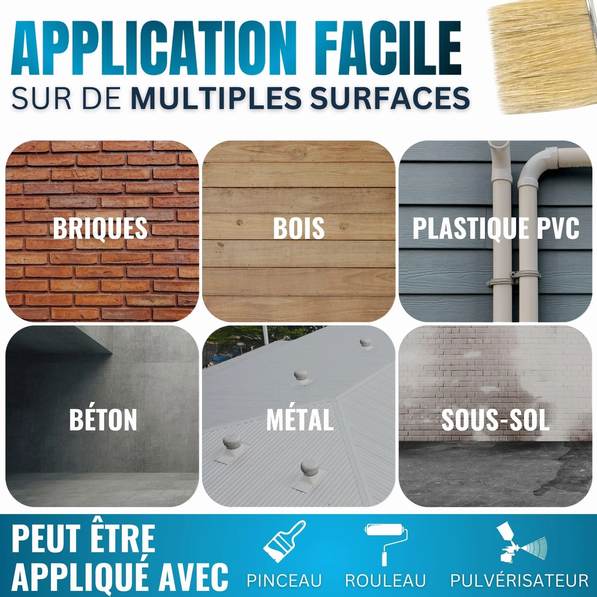 Imperméabilisant Transparent au Polyuréthane, Scellant Étanche pour Toits, Terrasses et Extérieurs