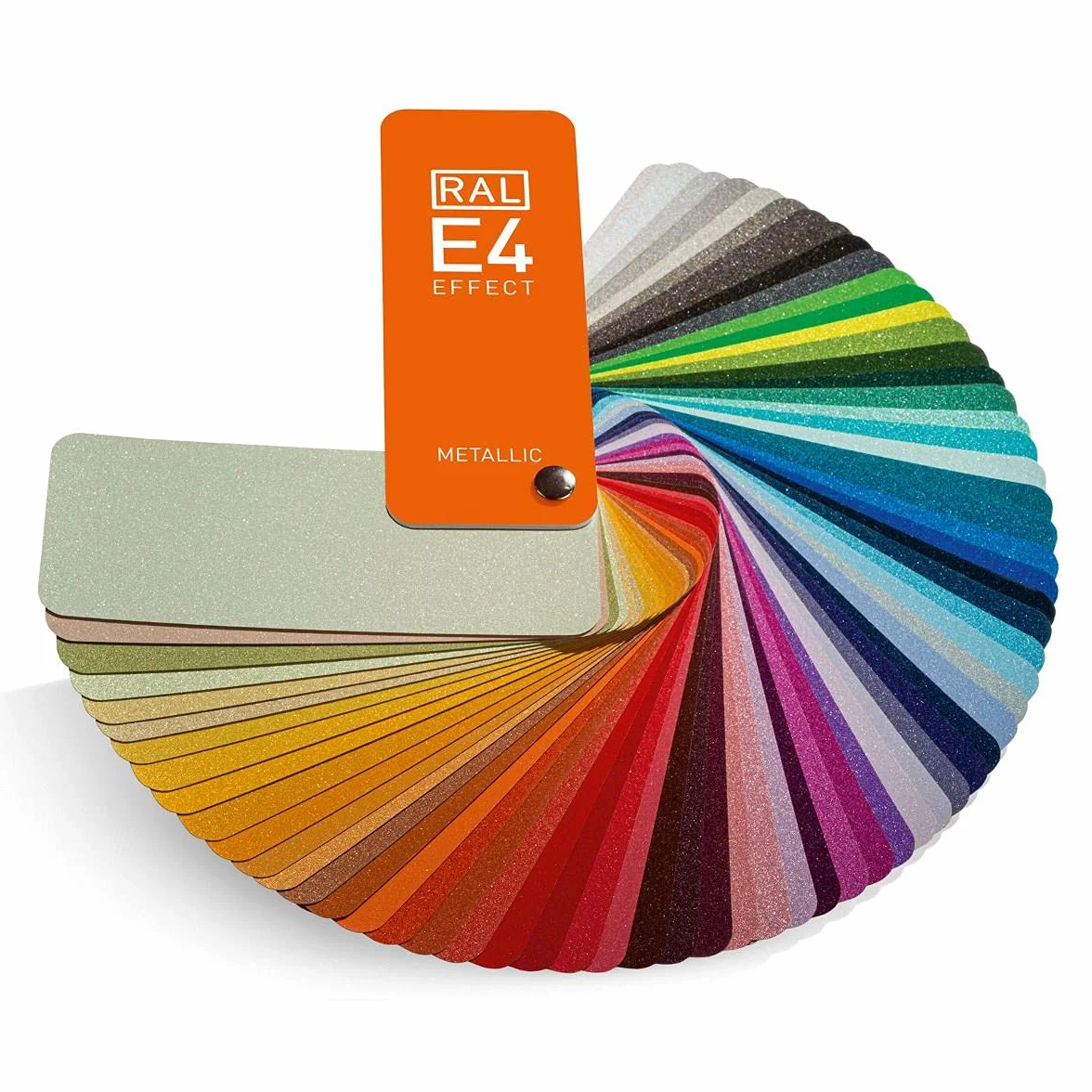 RAL E4 Nuancier de Couleur 70 Teintes Métalliques Échantillons Couleur Pleine Page Brillants