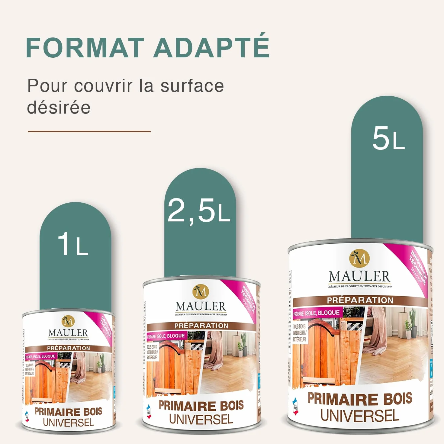 MAULER Sous Couche Bois Universel Aspect Incolore 2,5L