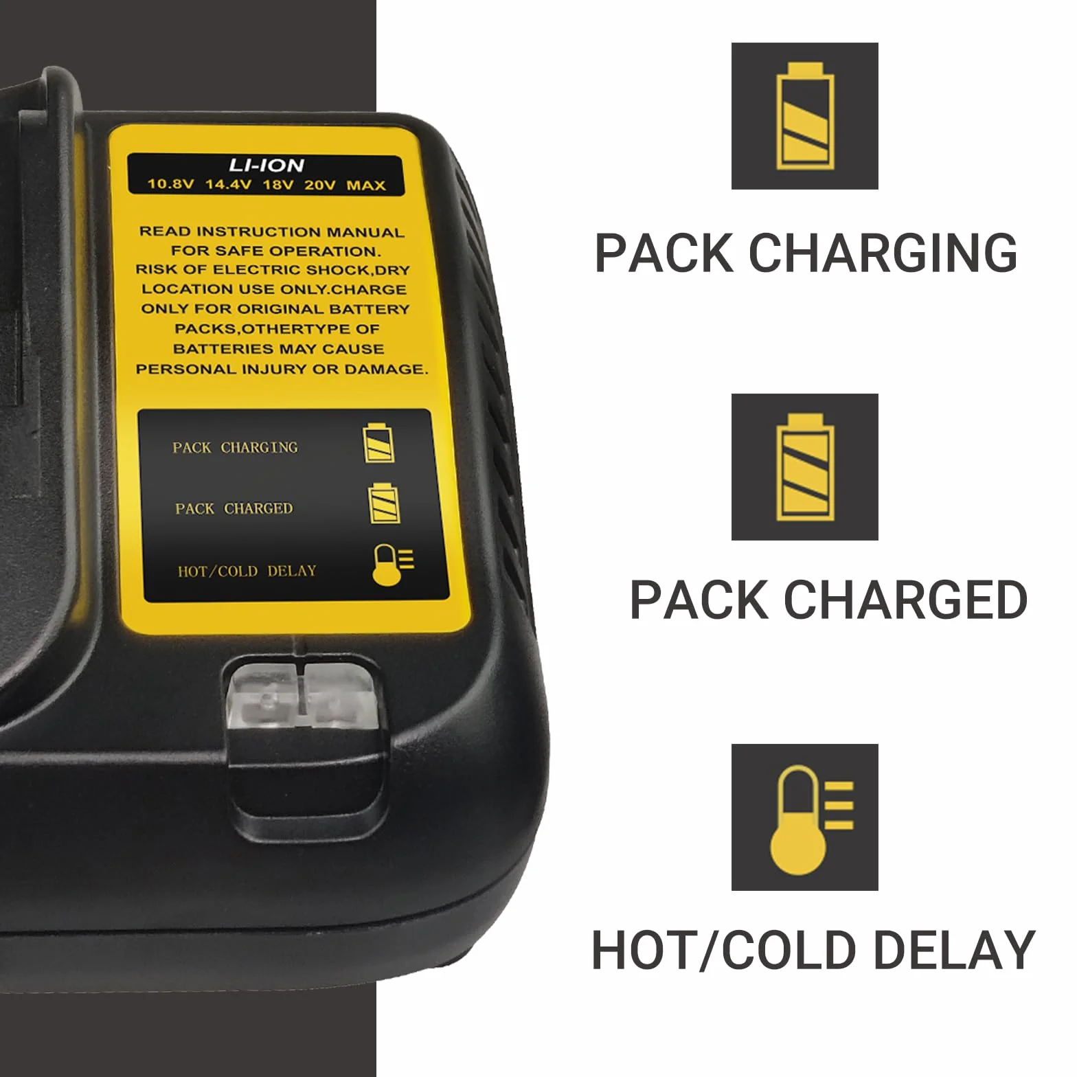 Dewalt 18V 5000mAh Batterie 2pcs + 10.8-20V 3A DCB107 Chargeur LED