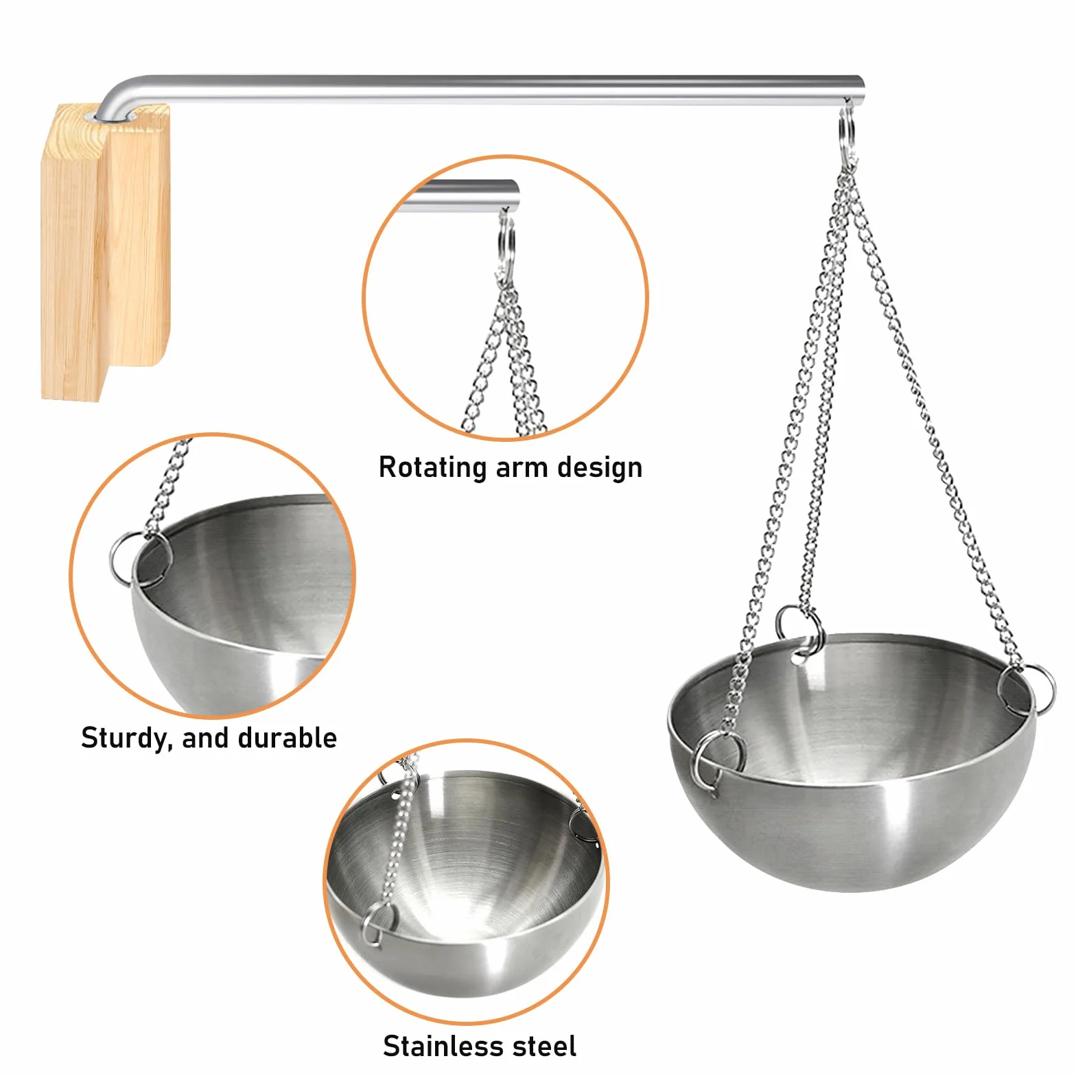 Bol D'arôme Sauna Acier Inoxydable, Sauna Aroma Bowl