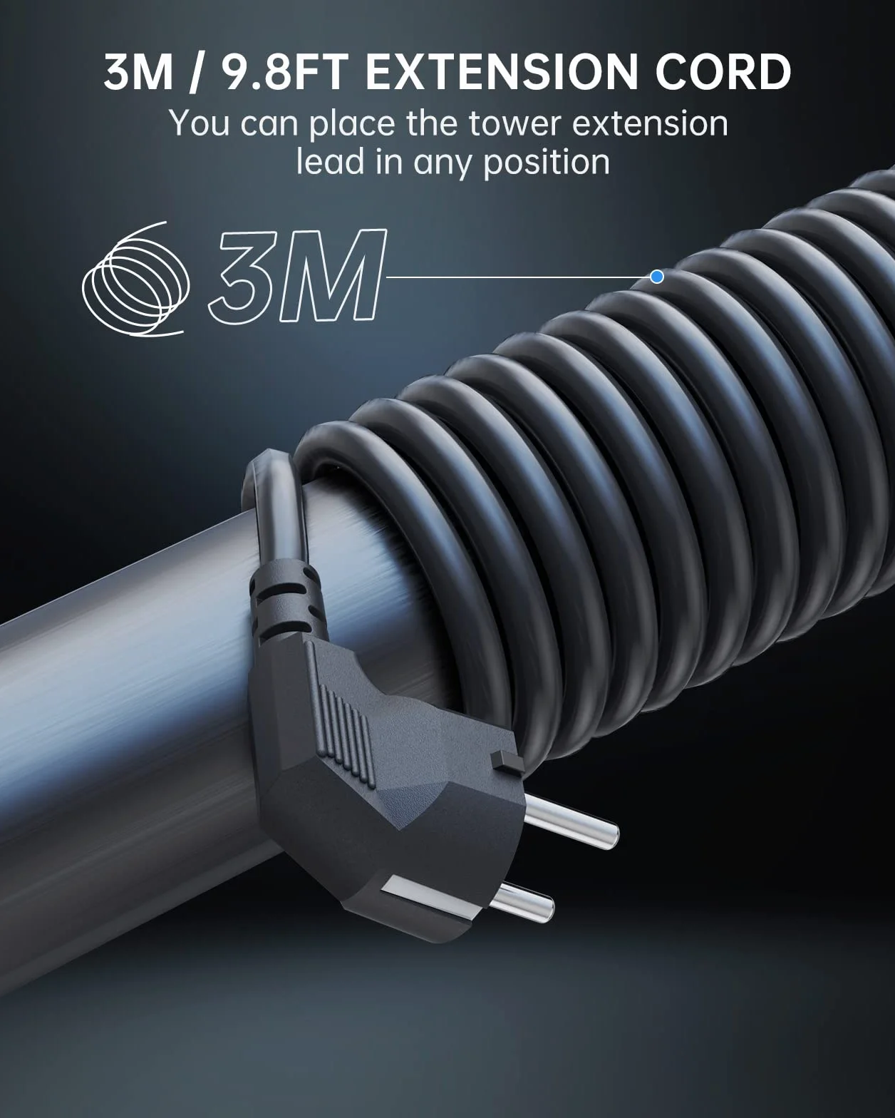 Sameriver Multiprise 8 Prises Protection Surtensions Interrupteur Câble 3 m
