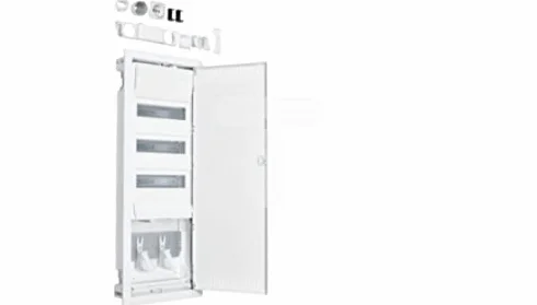 Hager Volta VU603PLH Distributeur hybride encastré 36 modulaire gris