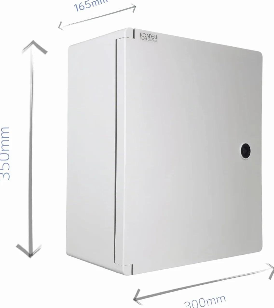 Coffret électrique IP65 350x300x165mm étanche avec porte verrouillable et plaque de montage
