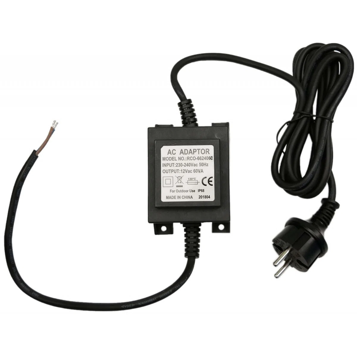 Transformateur 60W 12V AC étanche IP68 pour ampoule piscine PAR56