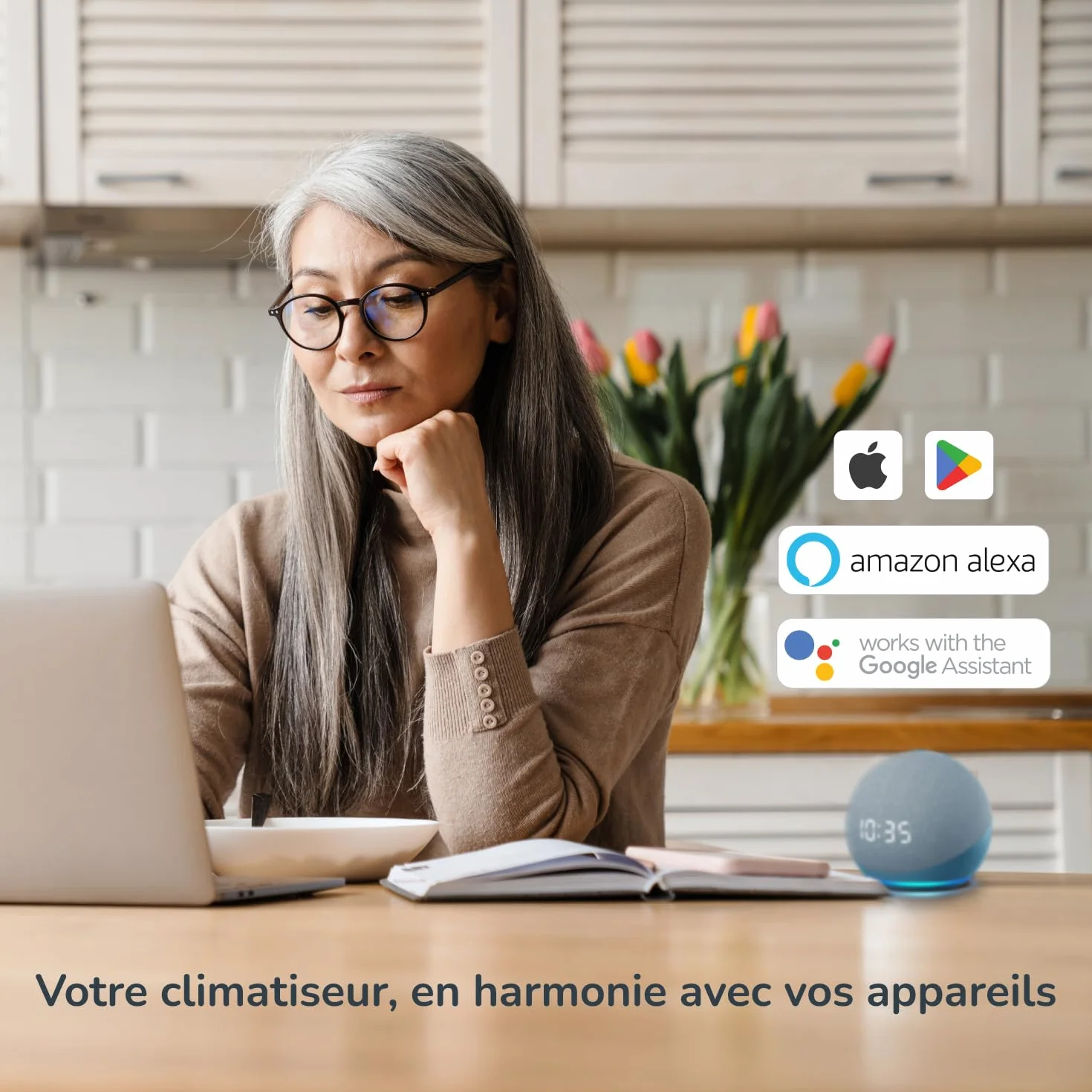 AIRZONE Contrôle WiFi Aidoo pour climatisation Compatible DAIKIN Sky Air VRV AZAI6WSCDA1 Télécommande Programmation Application Google Home Alexa