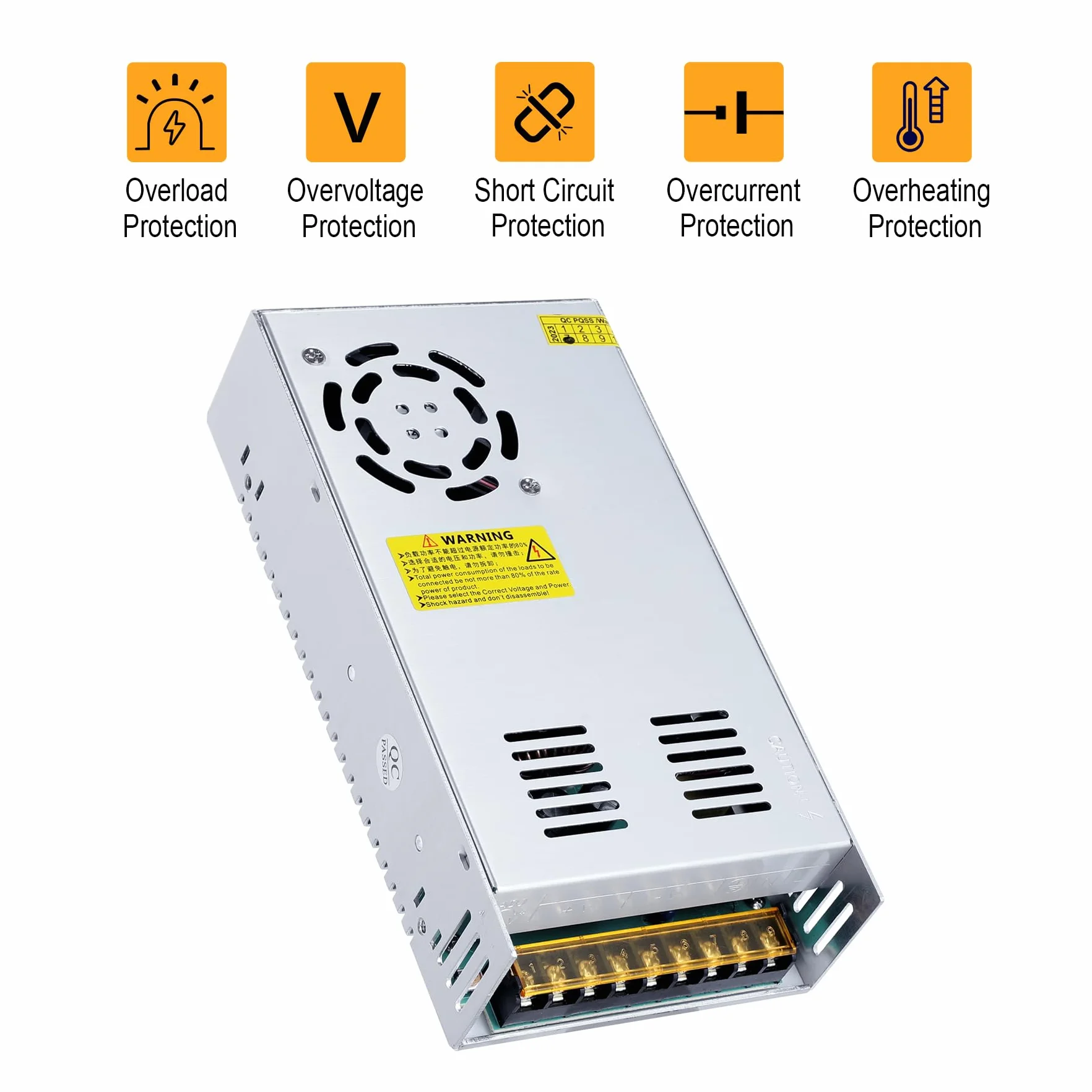 Alimentation De Puissance 48V 10A 480W Convertisseur de Commutation 110/220V AC to DC