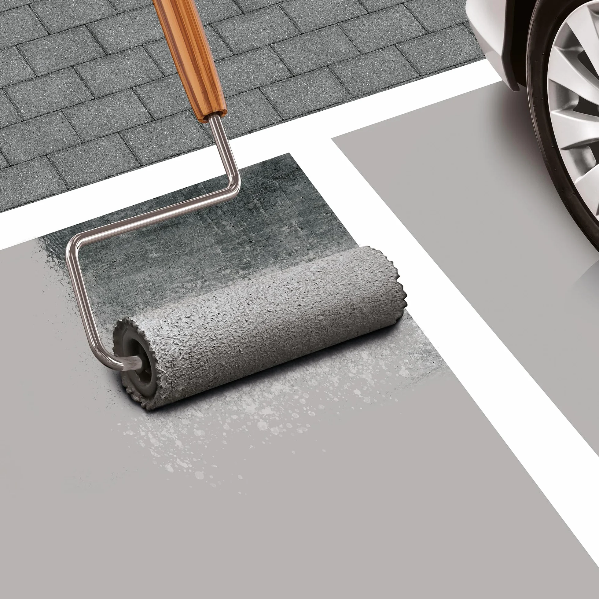 Isolbau Peinture Sol 4 kg Revêtement Imperméable pour Béton Intérieur Extérieur Anthracite RAL