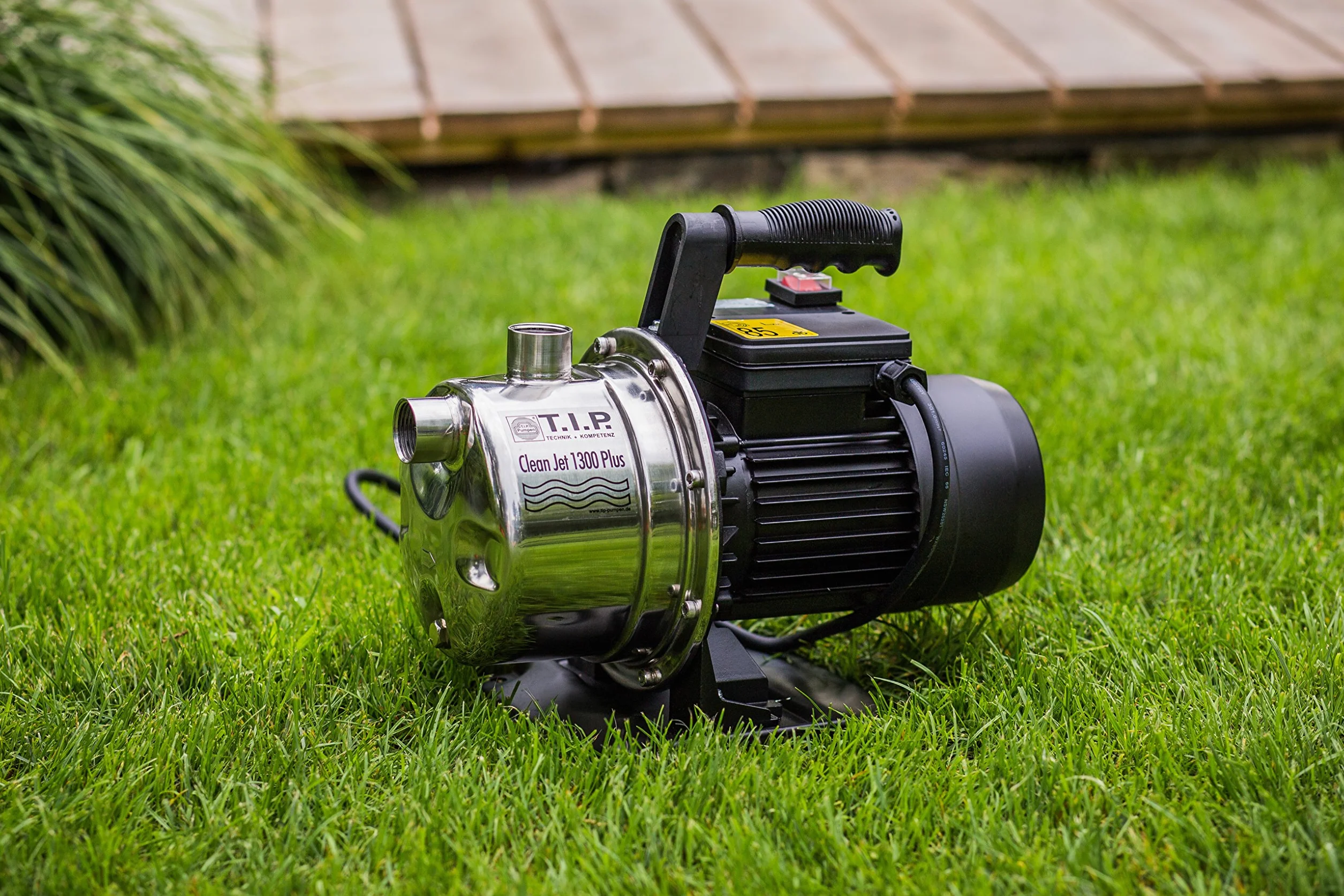 Pompe de Jardin Auto-amorçante Acier Inoxydable 1200W 4400 L/h T.i.p. Clean Jet 1300 Plus Kit Complet