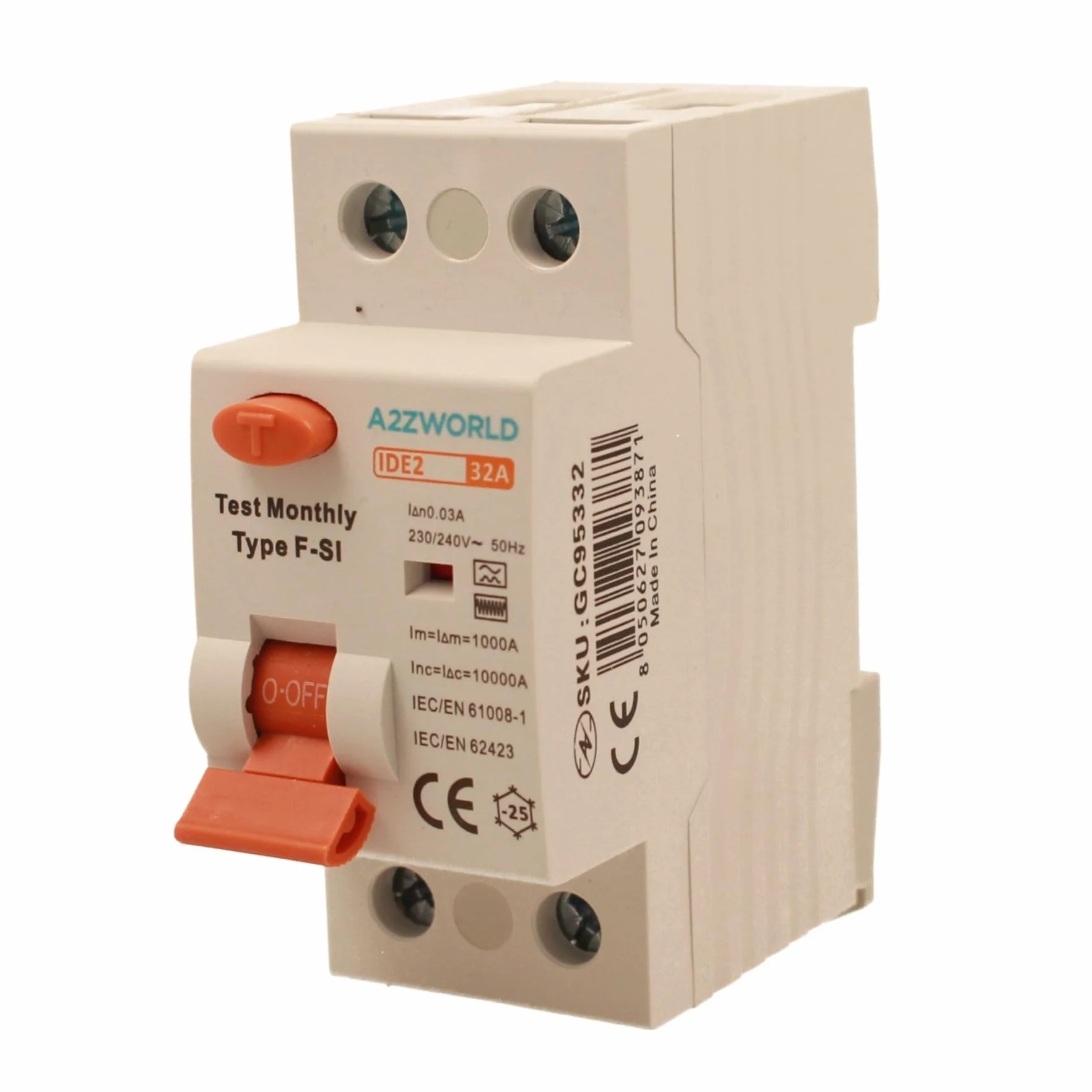 Disjoncteurs différentiel Type F-SI super immunisé 32A 30mA 1P+N 10kA 2 modules