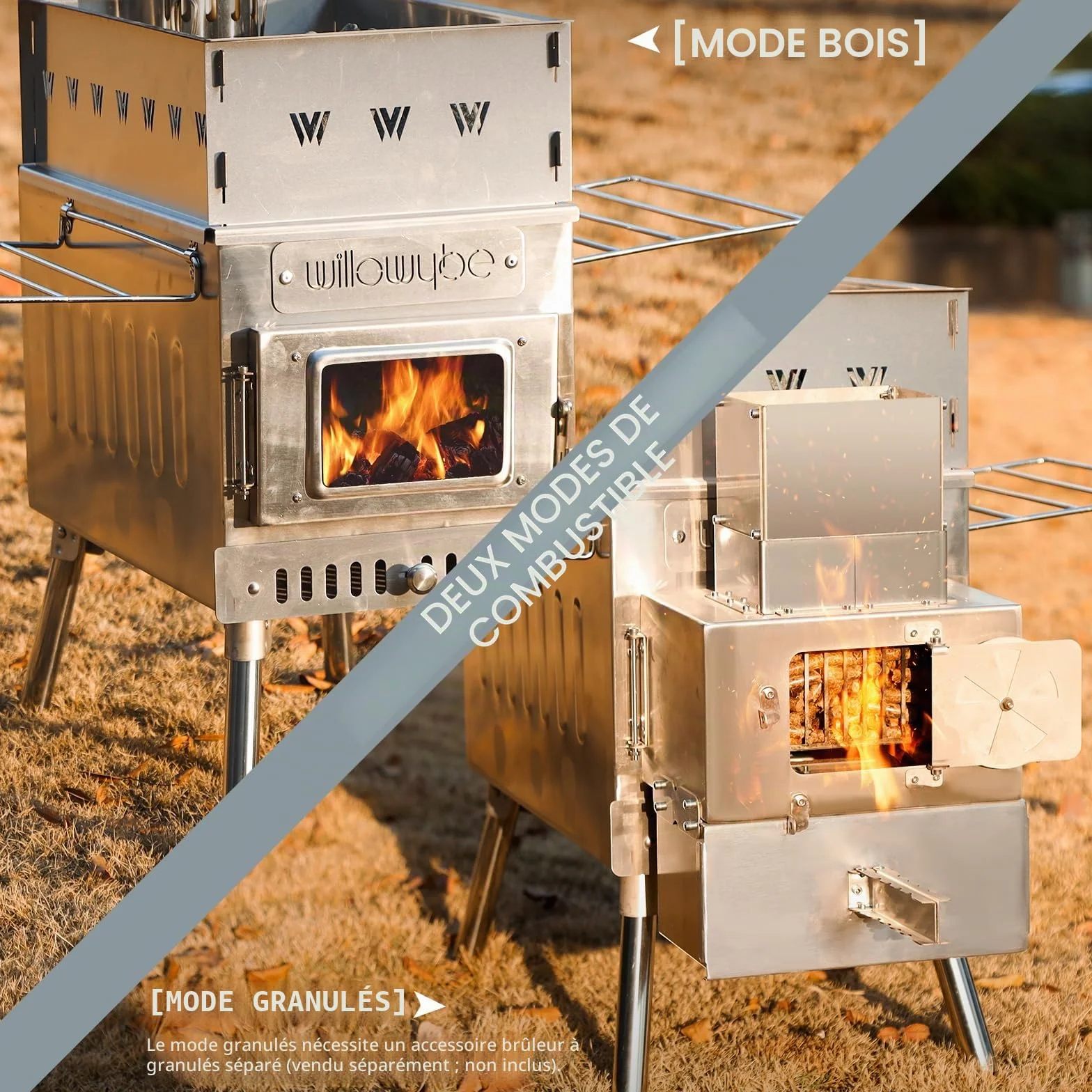Poêle à Bois Portable pour Sauna Sec et Cuisine