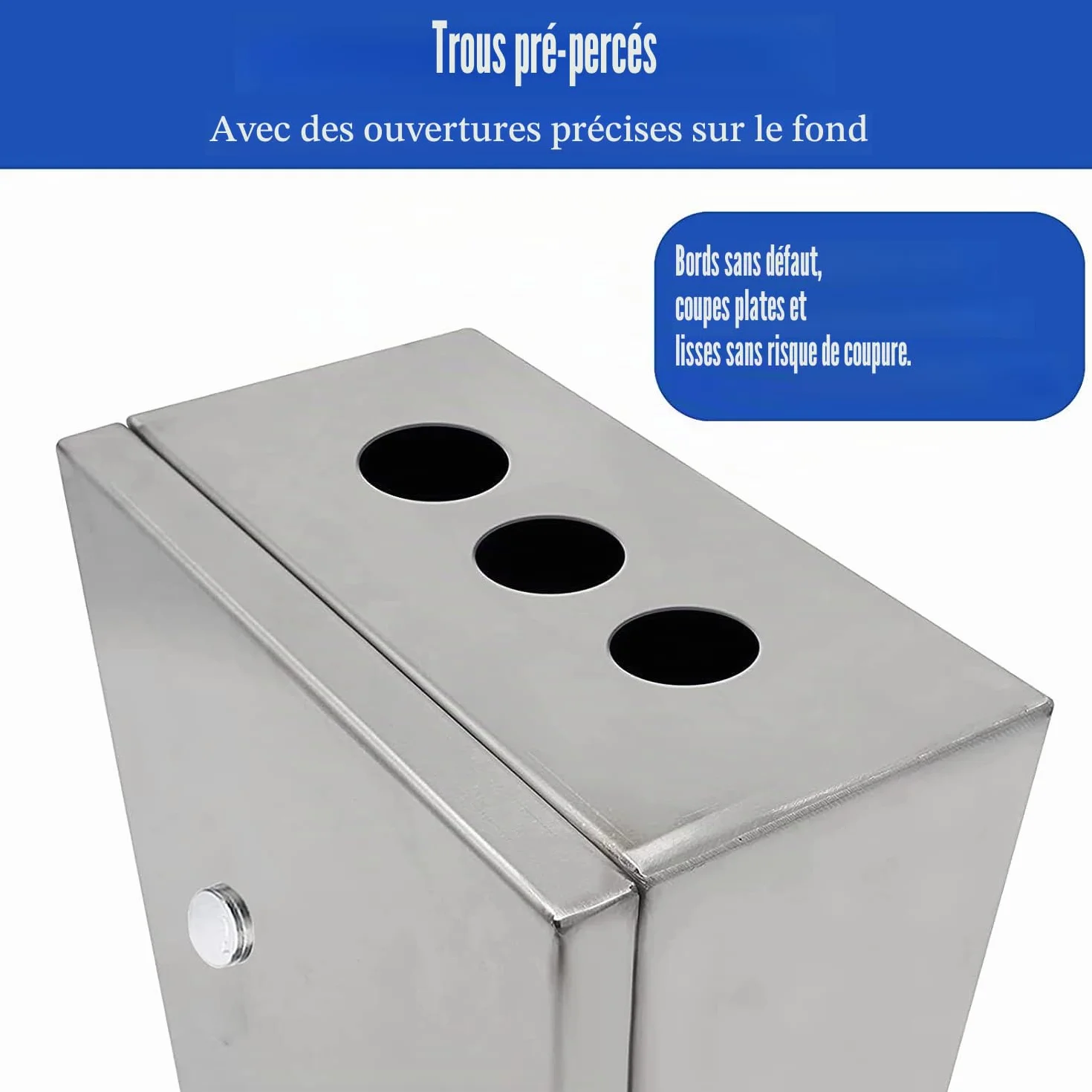 Boîte de Jonction Extérieure Acier Inoxydable Imperméable 40x30x16CM