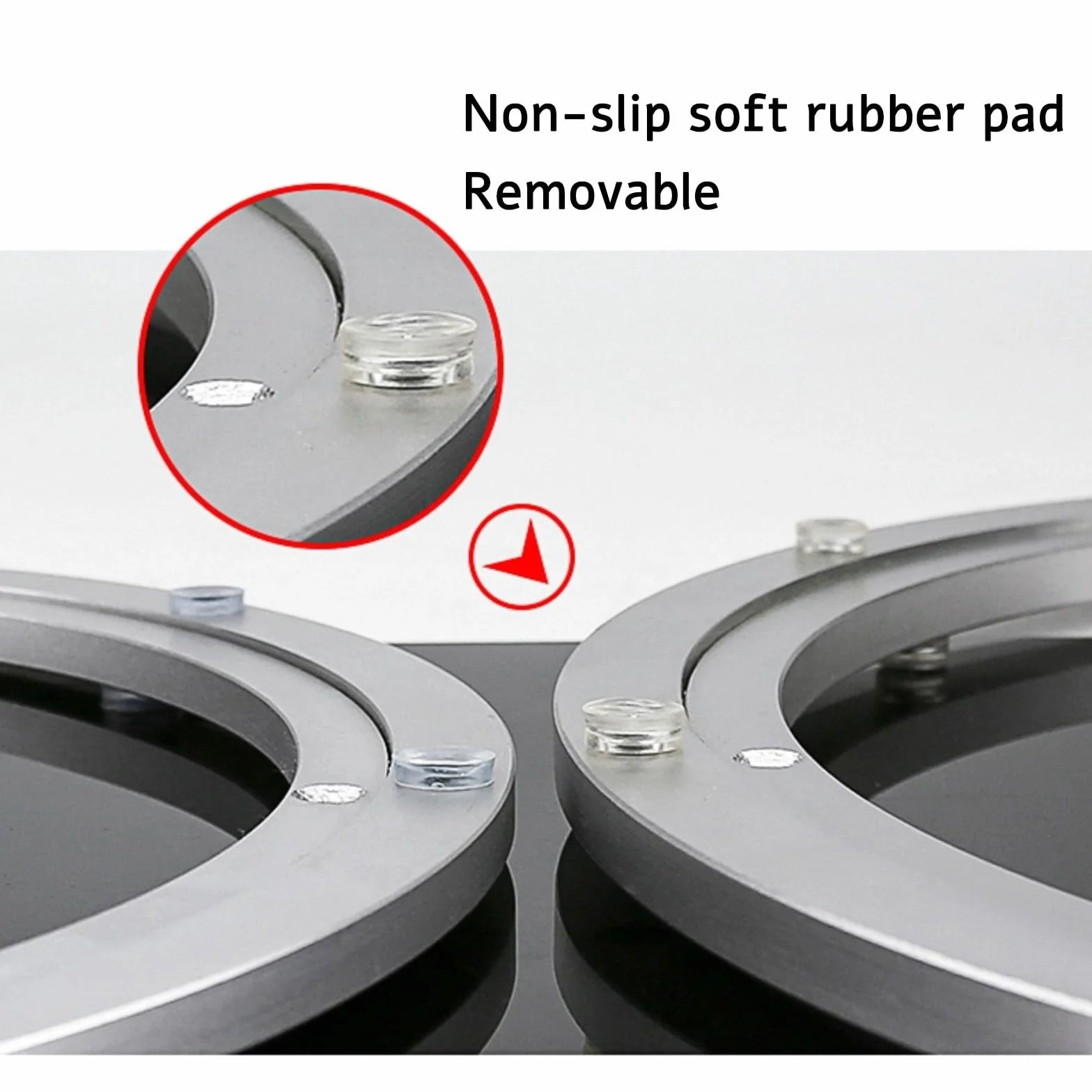 Plateau Tournant De Table 30-70cm Roulement À Bille Rotatif 360° Lisse Base Pivotante