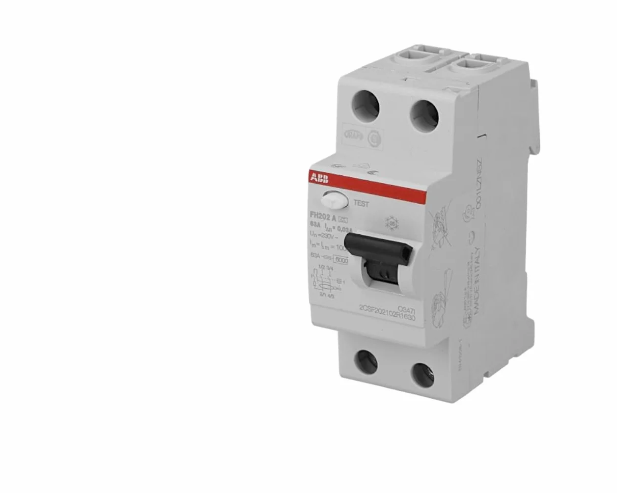ABB Zenitech ABB443051GSB 443051 Interrupteur différentiel, Gris
