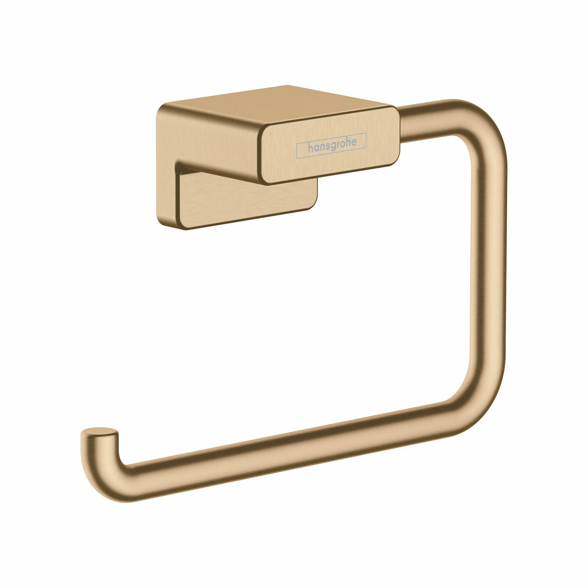 hansgrohe AddStoris - Anneau porte-serviettes, Porte-serviettes pour montage mural, fixation cachée, Accessoires de salle de bains, Bronze brossé, 41754140
