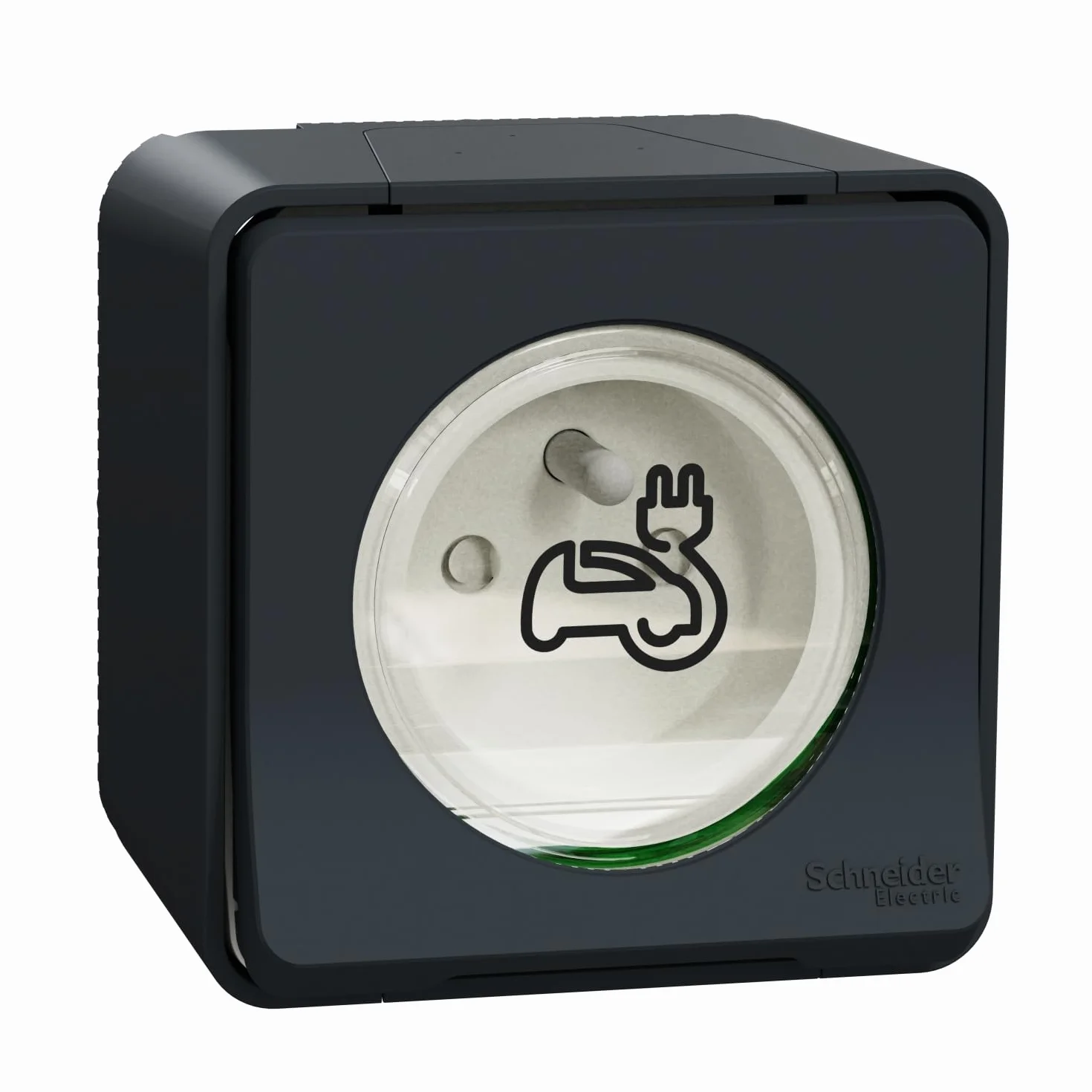 Schneider Electric Mureva Styl Prise courant 2P+T renforcee IP55 IK08 EV gris MUR36010