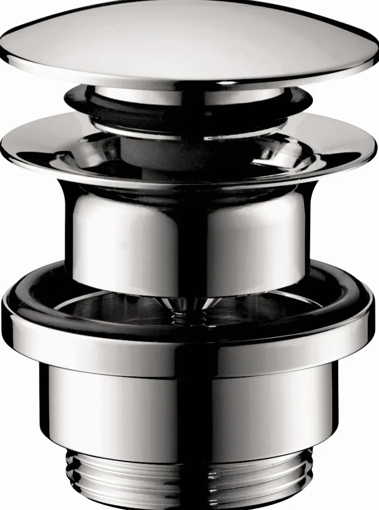 hansgrohe bonde Push-Open pour lavabo et bidet avec trop-plein Chromé