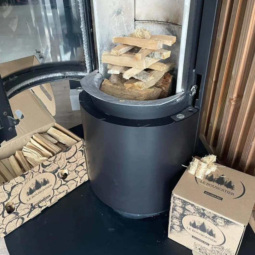Le Bouscatier Bois d'allumage 6 kg 20L Hêtre Chêne Allume feu Cheminée Poêle Barbecue