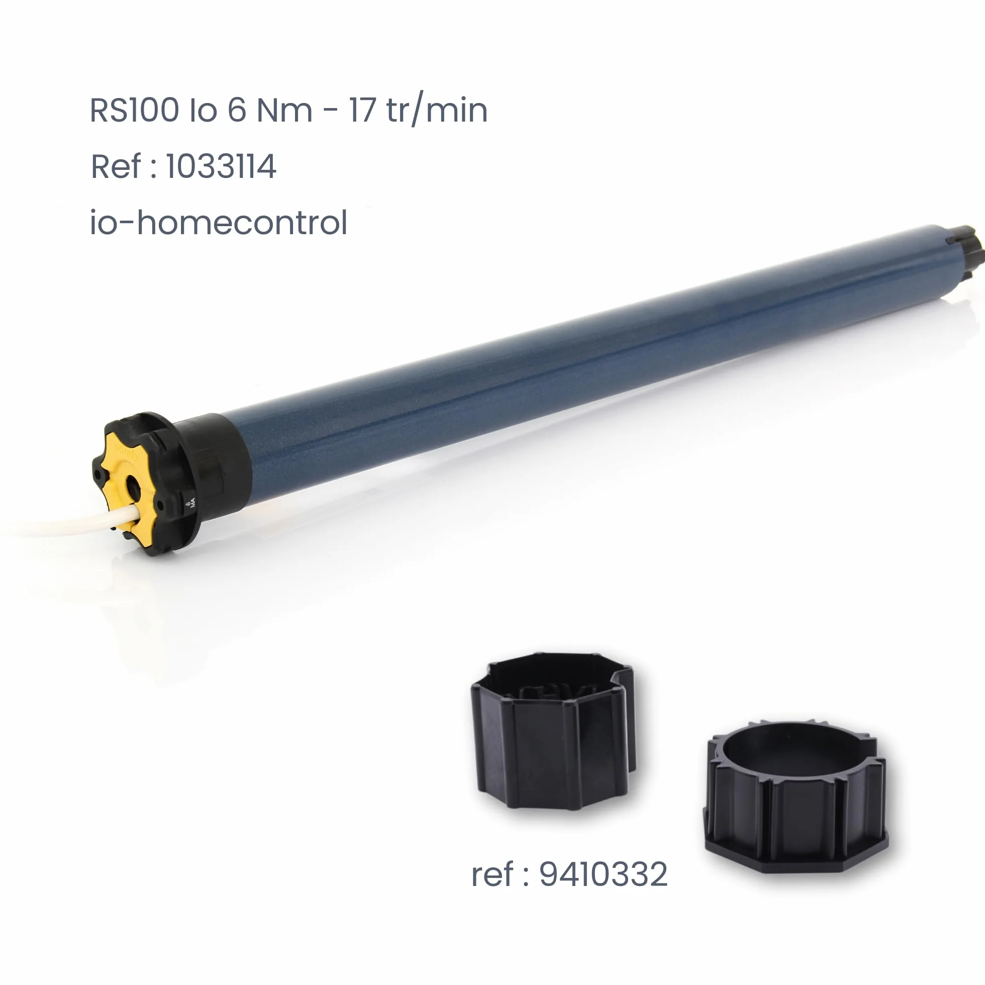 Kit motorisé radio RS100 IO 6 nm pour volet moteur Somfy compatible Tahoma IO Homecontrol