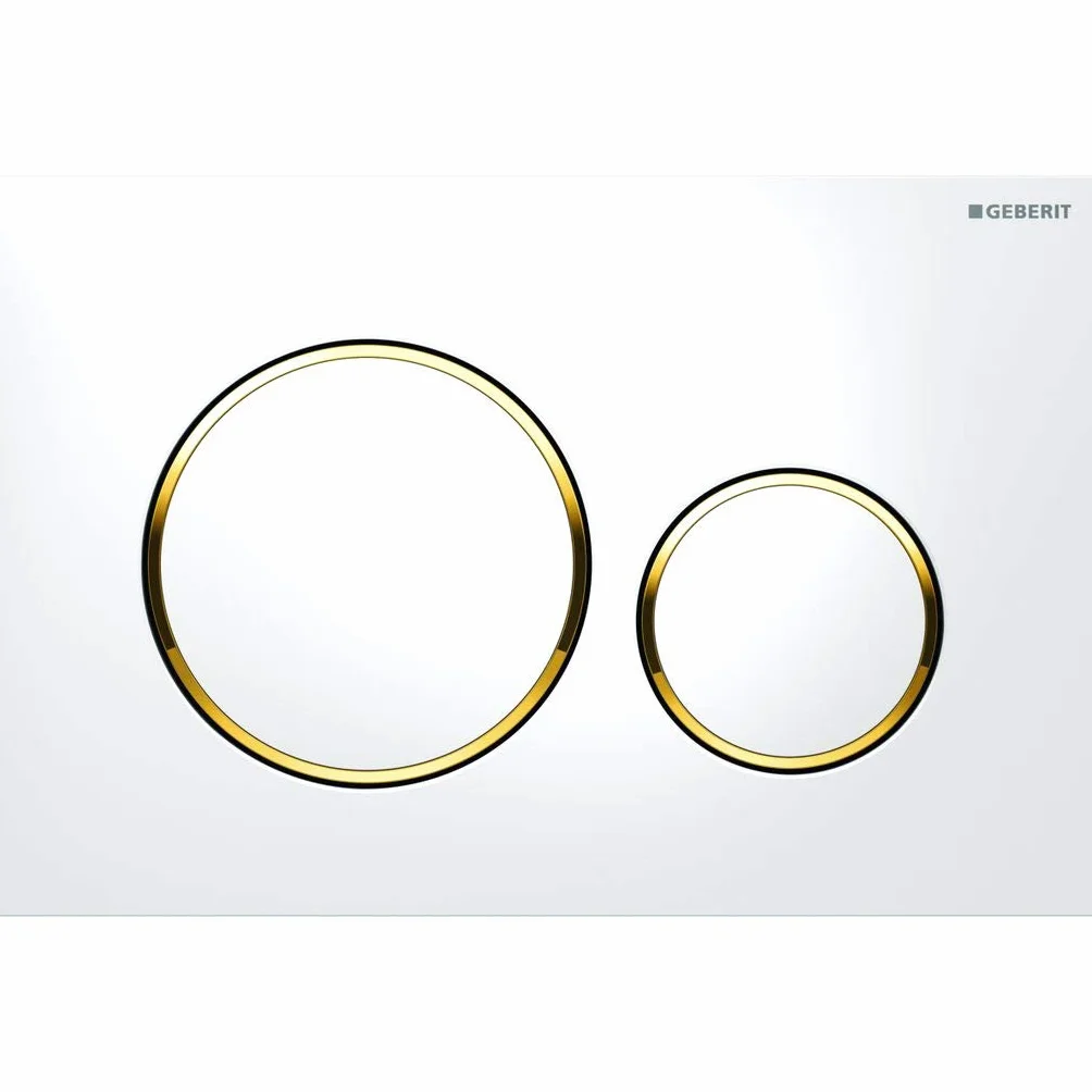 Plaque de fixation Geberit Sigma20 pour rinçage 2 quantités blanc