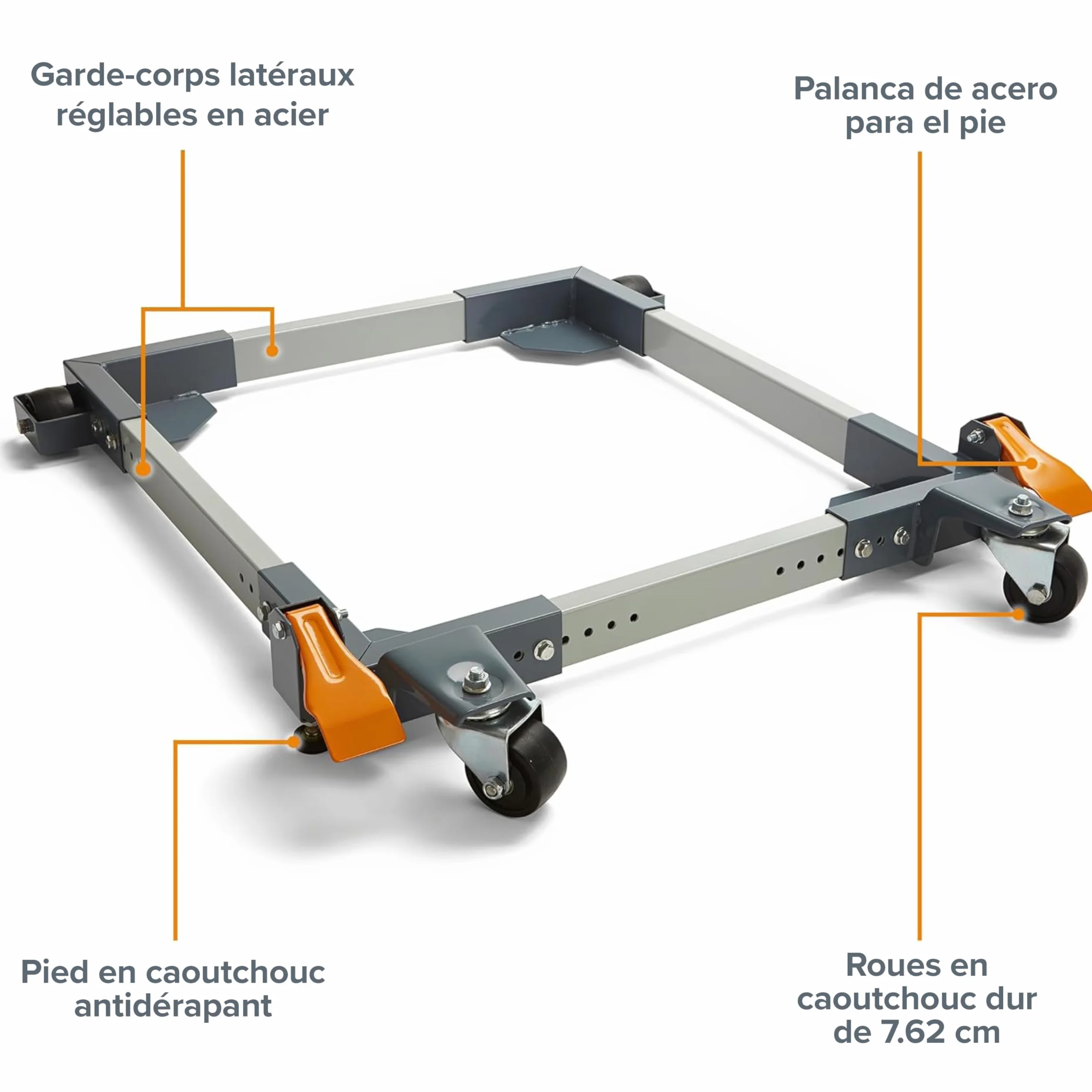 Bora PM-3500 Base Mobile Universelle à Roulettes 680 kg Atelier Outils Électriques