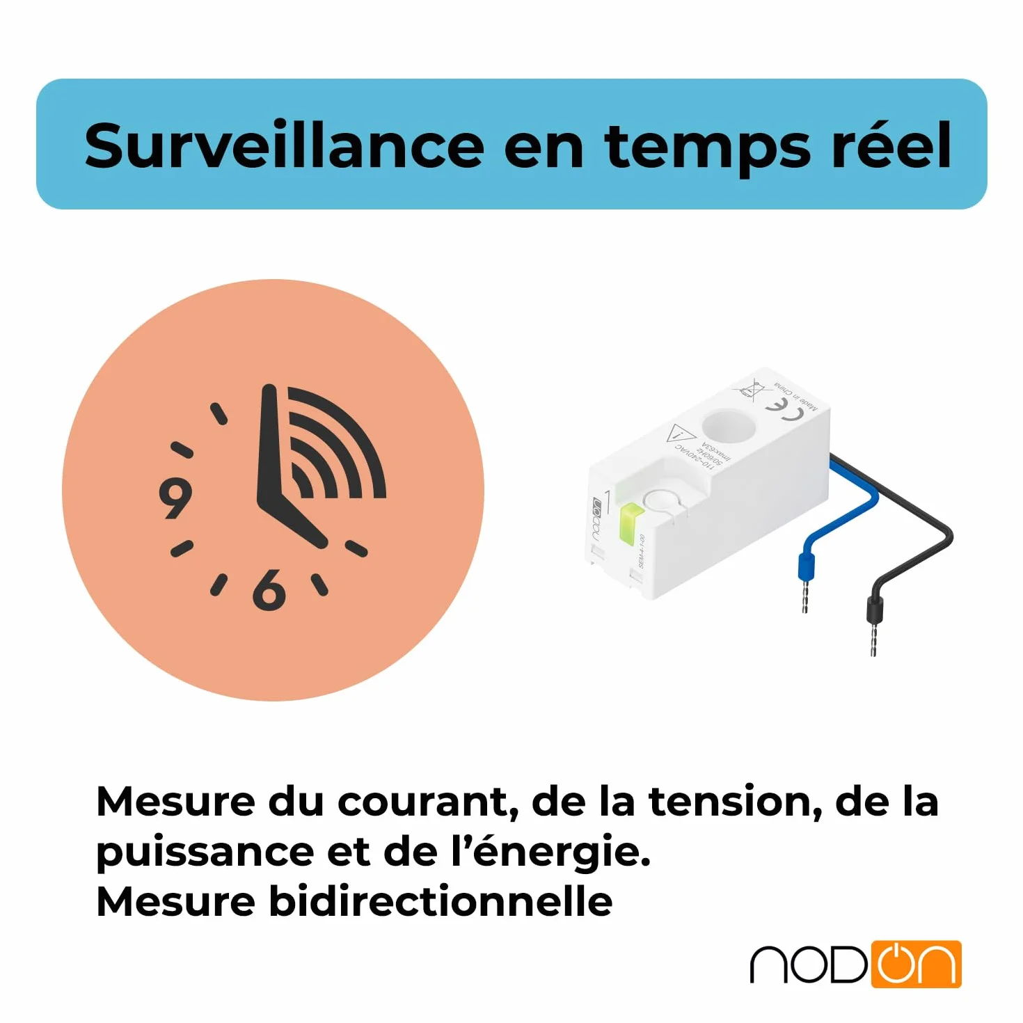 NodOn Compteur Énergie Intelligent Zigbee 3.0 Suivi Consommation Électricité Home Assistant