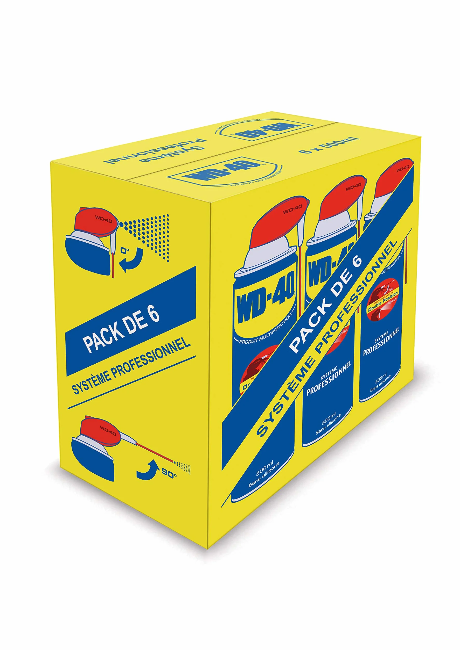 WD-40 Spray Multifonction Double Position Sans Silicone Non Conducteur