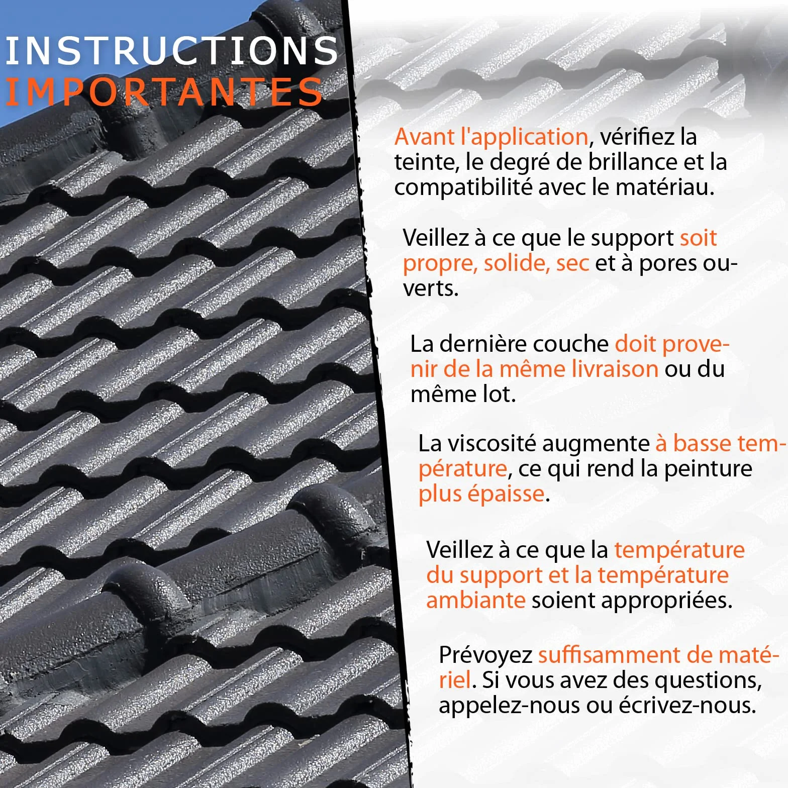 BEKATEQ BE-510 Peinture pour toiture 10L Gris anthracite Hydrofuge résistant UV