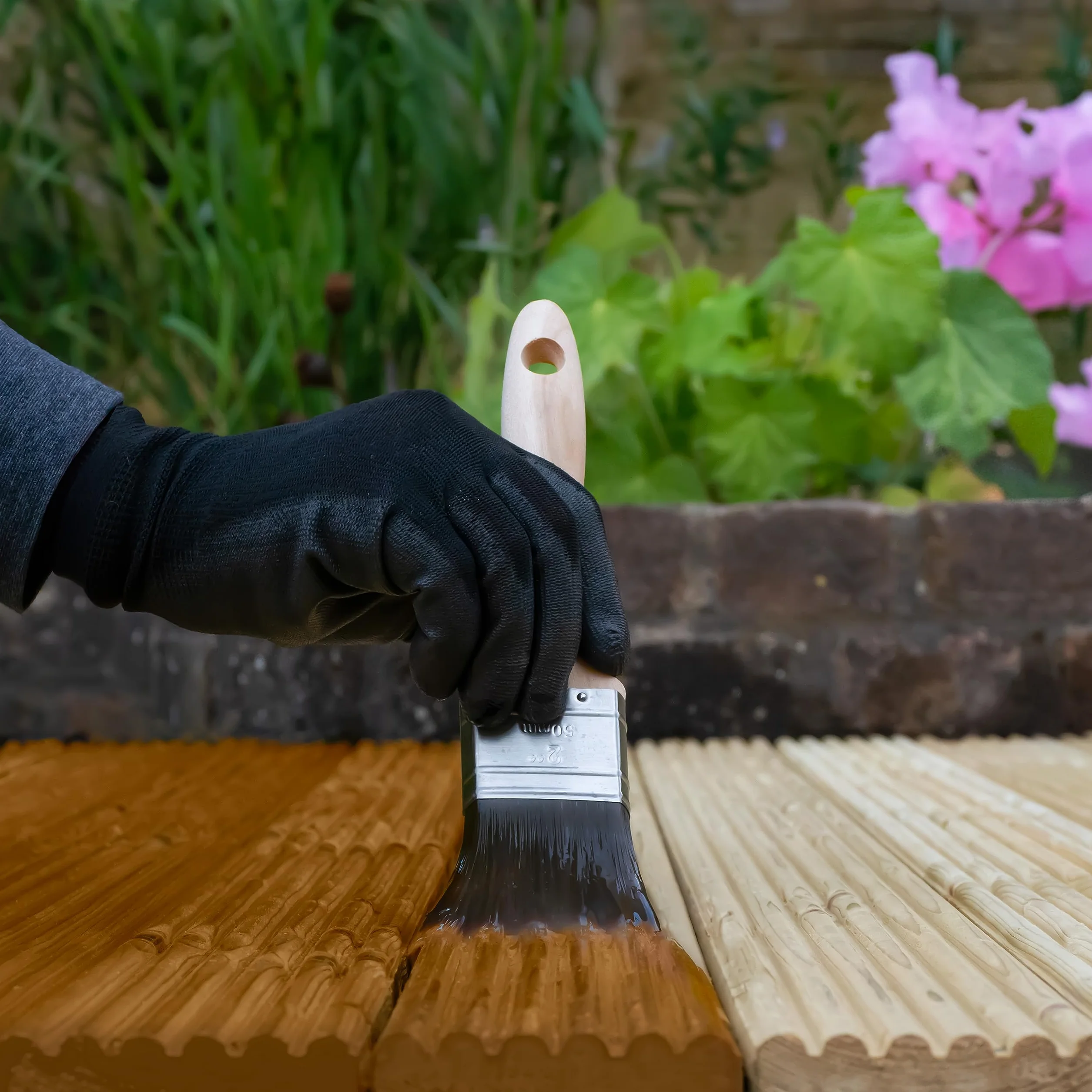 Roxil Lasure Préventive Bois 5L Or d'Automne Intérieur Extérieur Protection Contre Pourriture Champignons Larves Termites