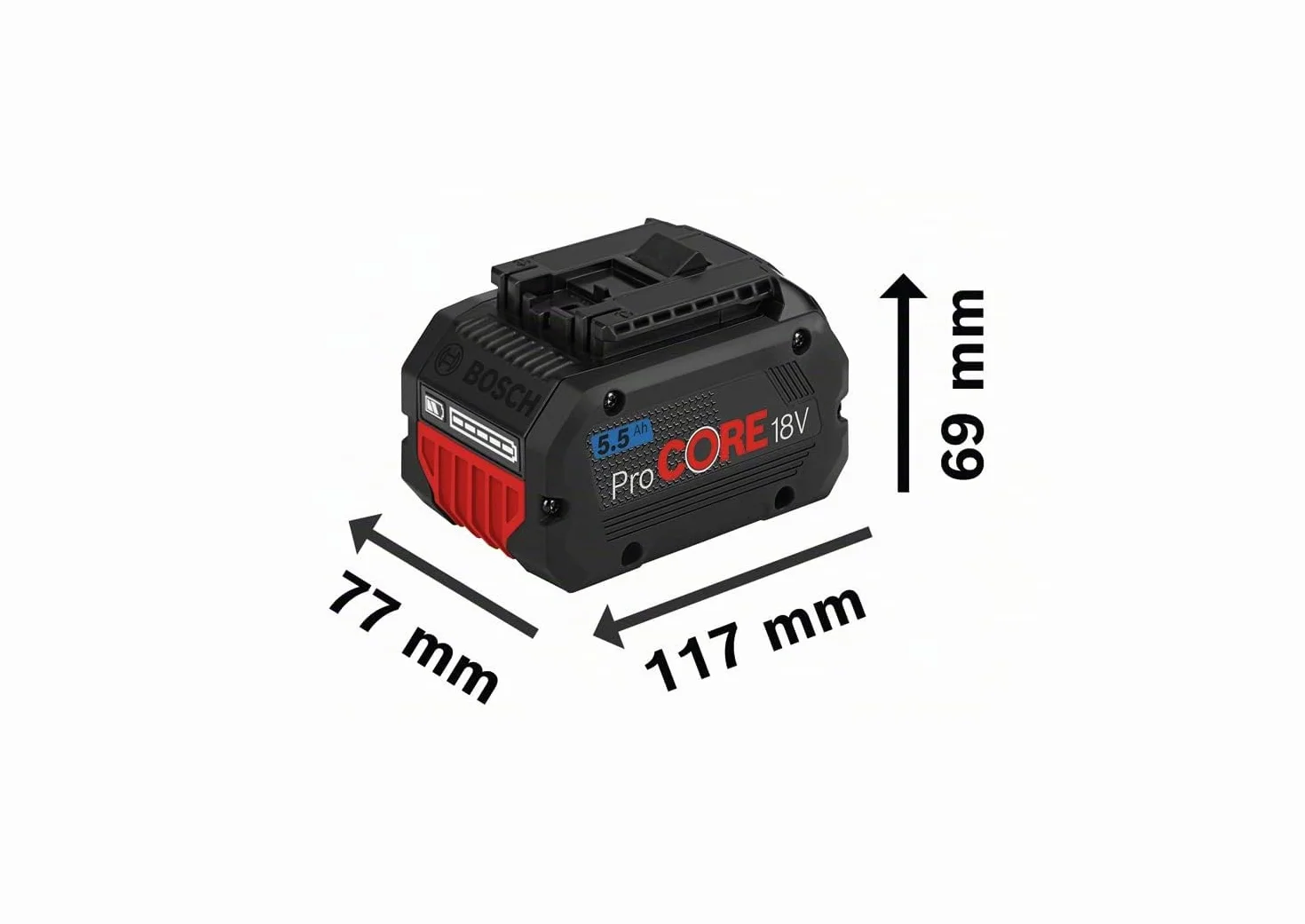 Bosch Professional ProCORE18V 5.5Ah Akku 18V System