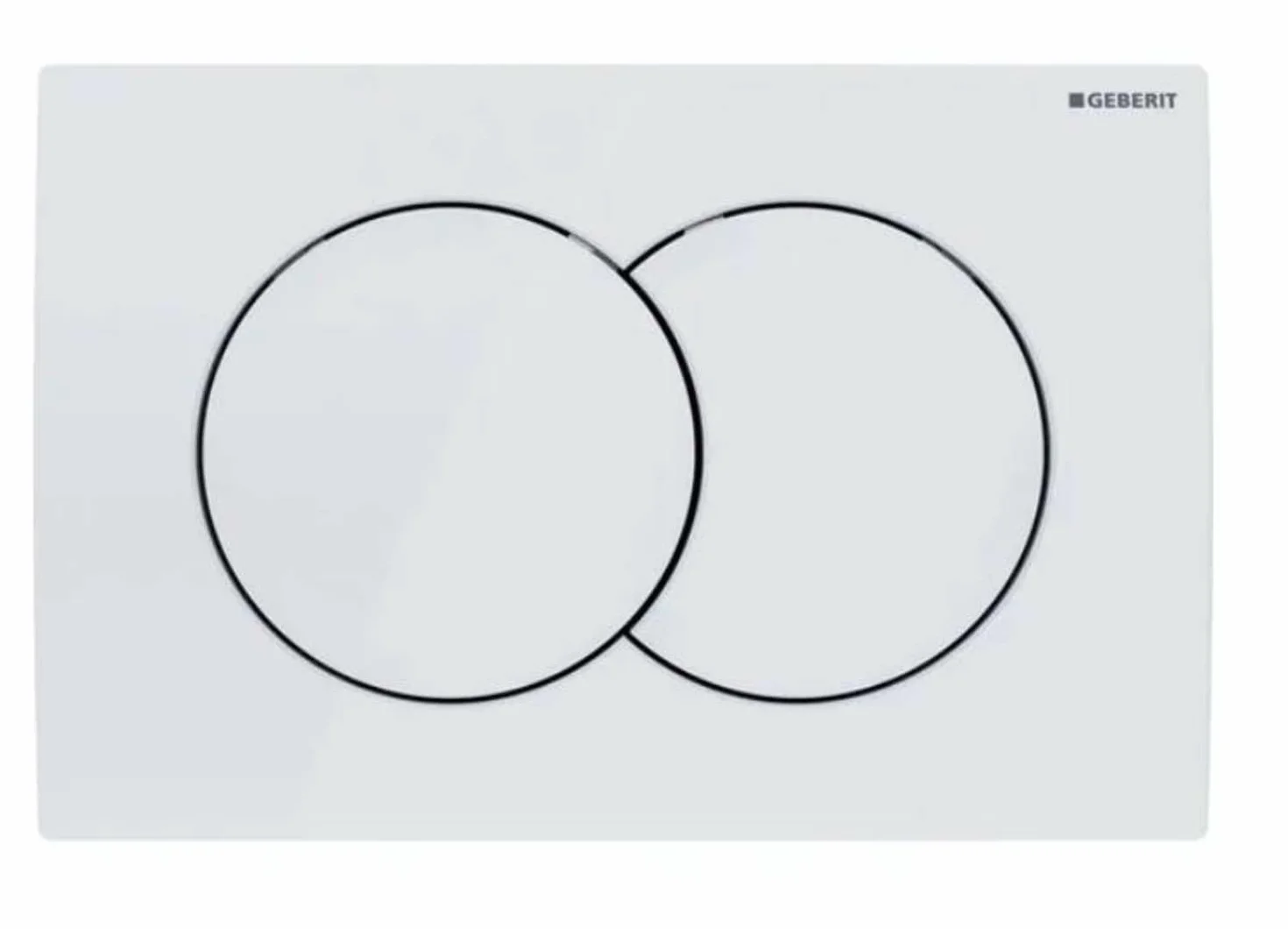 Geberit Delta01 Plaque de commande Blanc 115.107.11.1