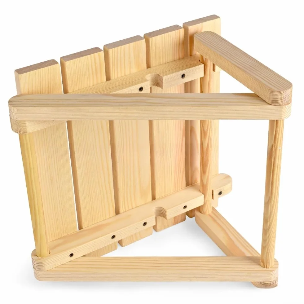 Oreiller repose-tête ergonomique en bois pour hammam spa sauna