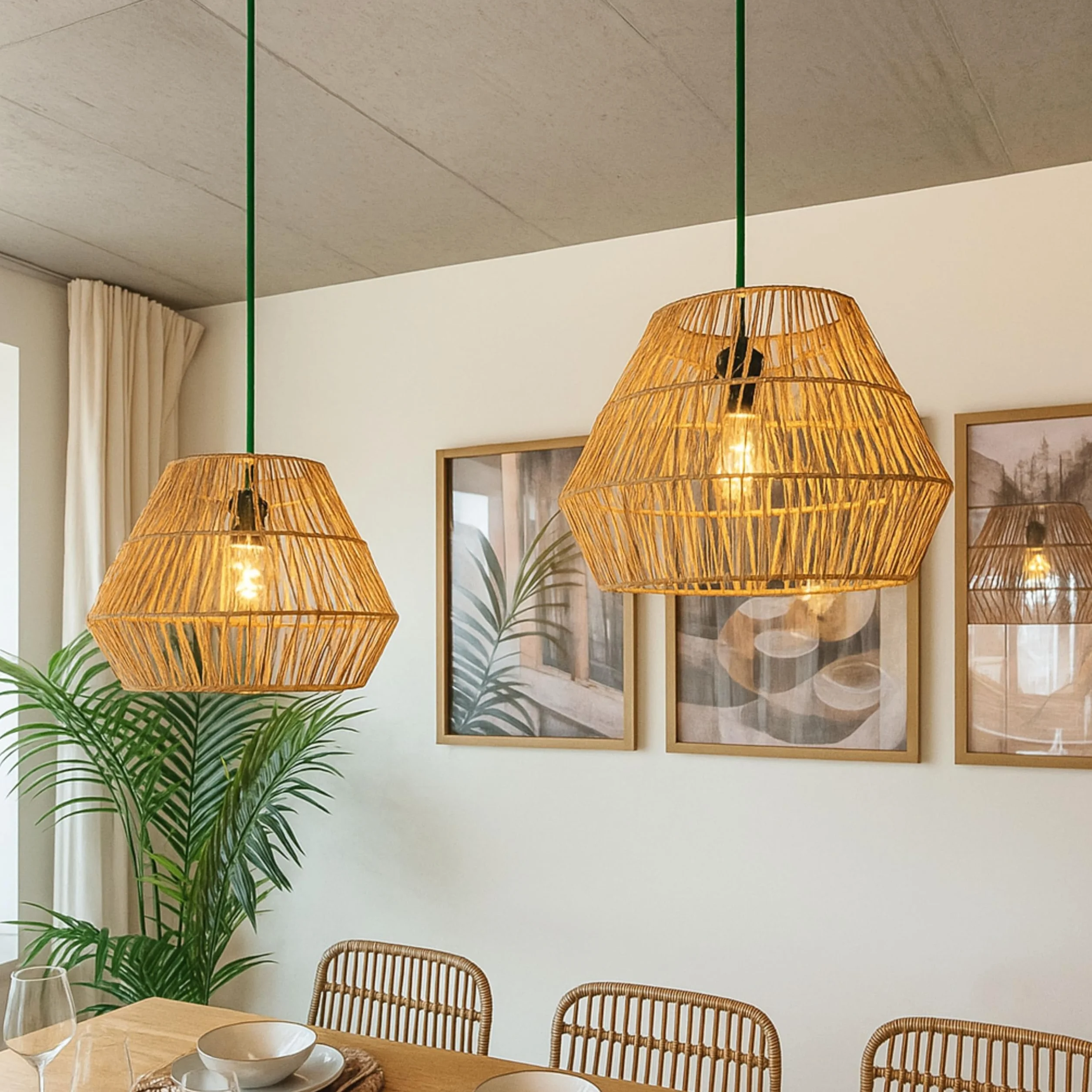 Câble Électrique Textile Jute 10 Mètres 3 x 0,75mm², Fil Tissu Lampe pour Projets de Bricolage