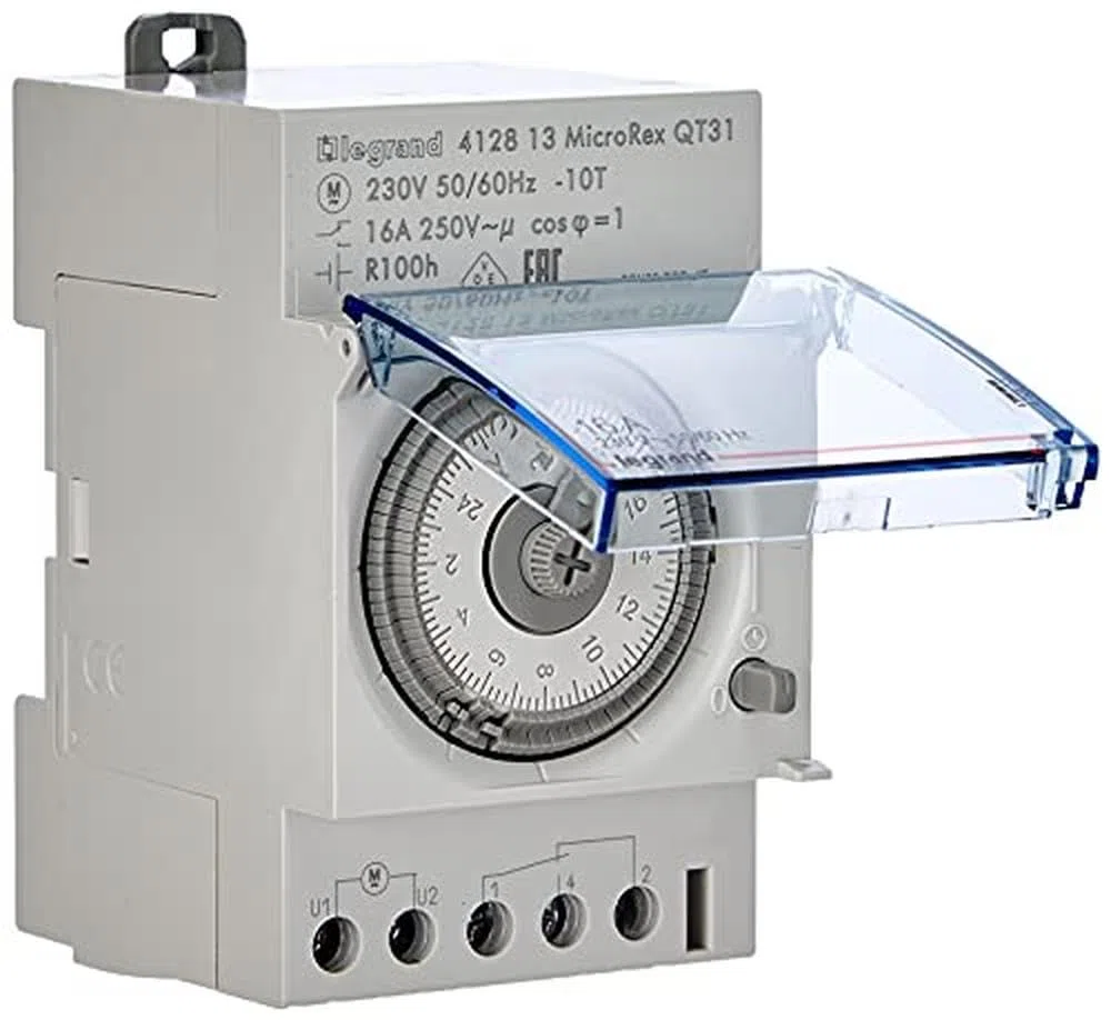 Legrand Interrupteur horaire analogique 16A 230V cadran horizontal avec réserve de marche