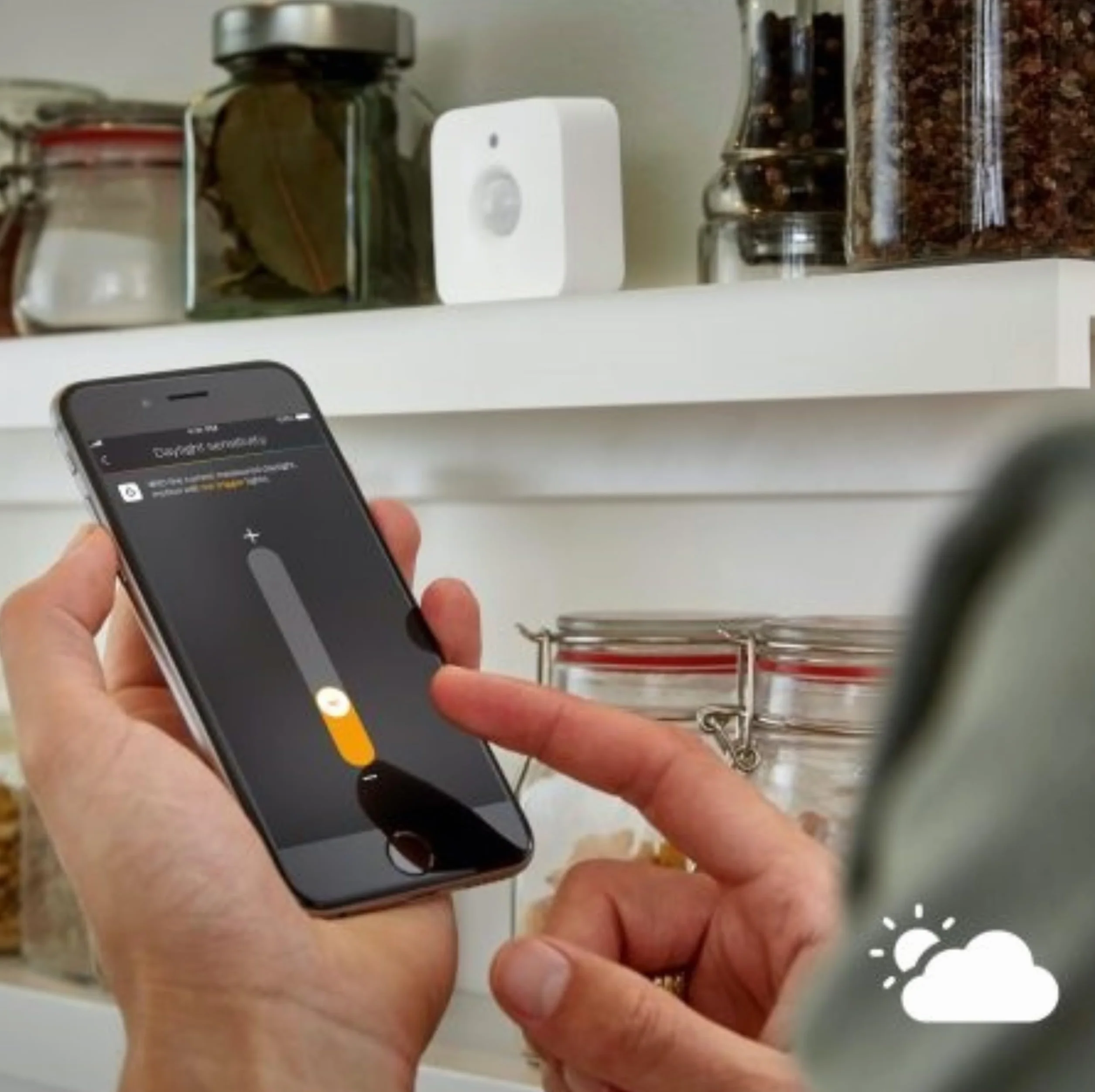 Philips Hue Capteur de Mouvement intérieur, capteur de lumière du Jour pour éclairage Intelligent, Blanc